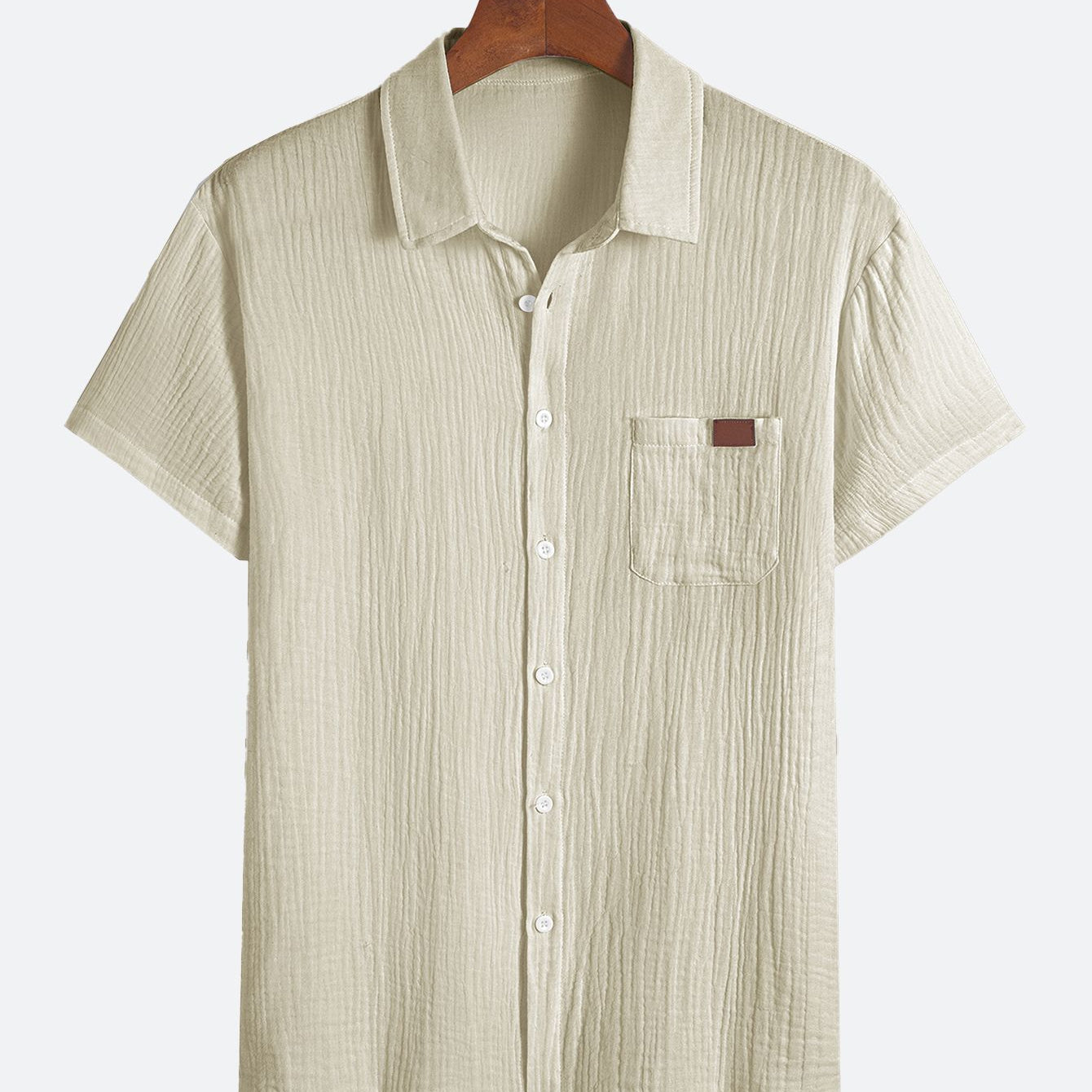 Textured Casual Multi-Colored Sleeved Shirt