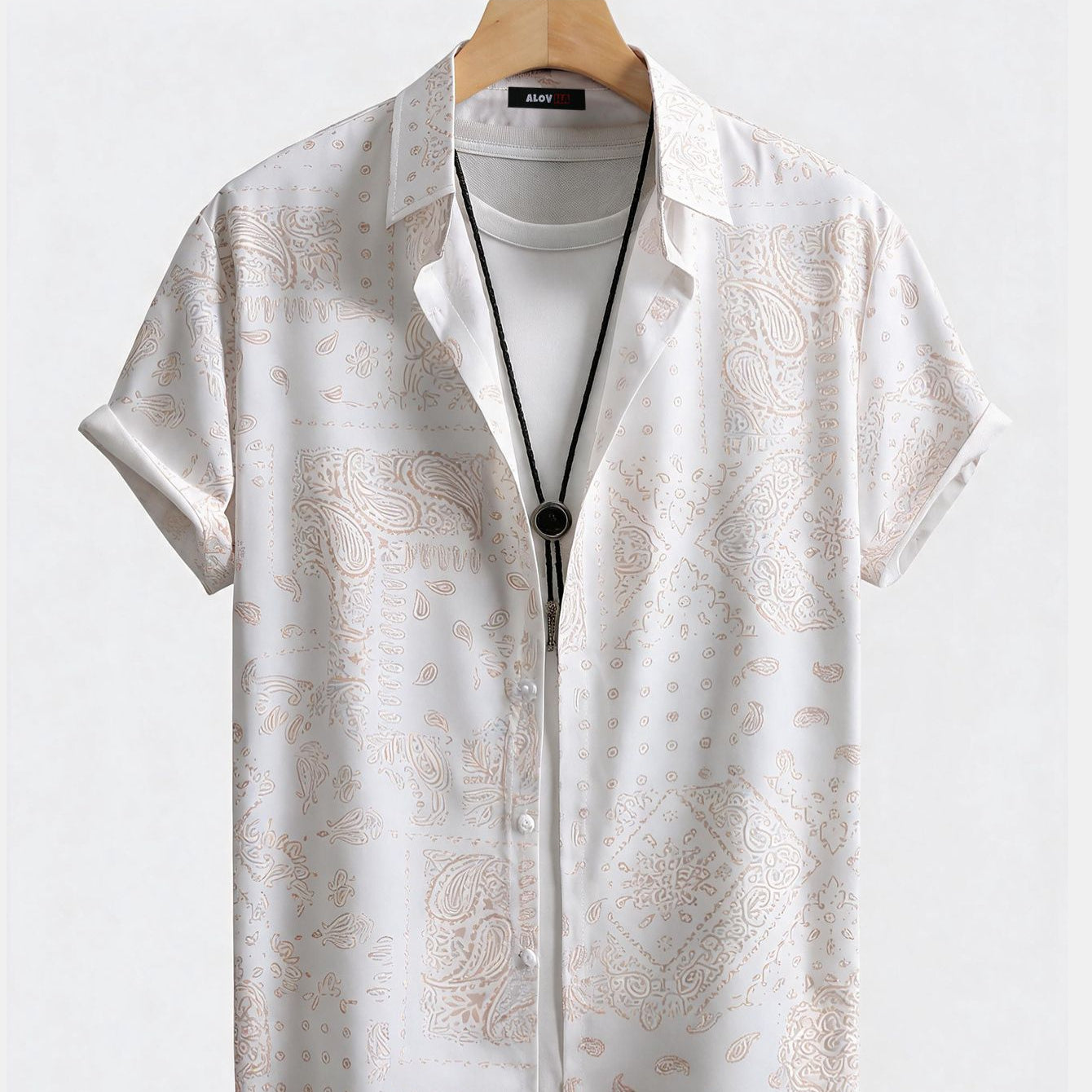 Paisley Print Short Sleeve Shirt
