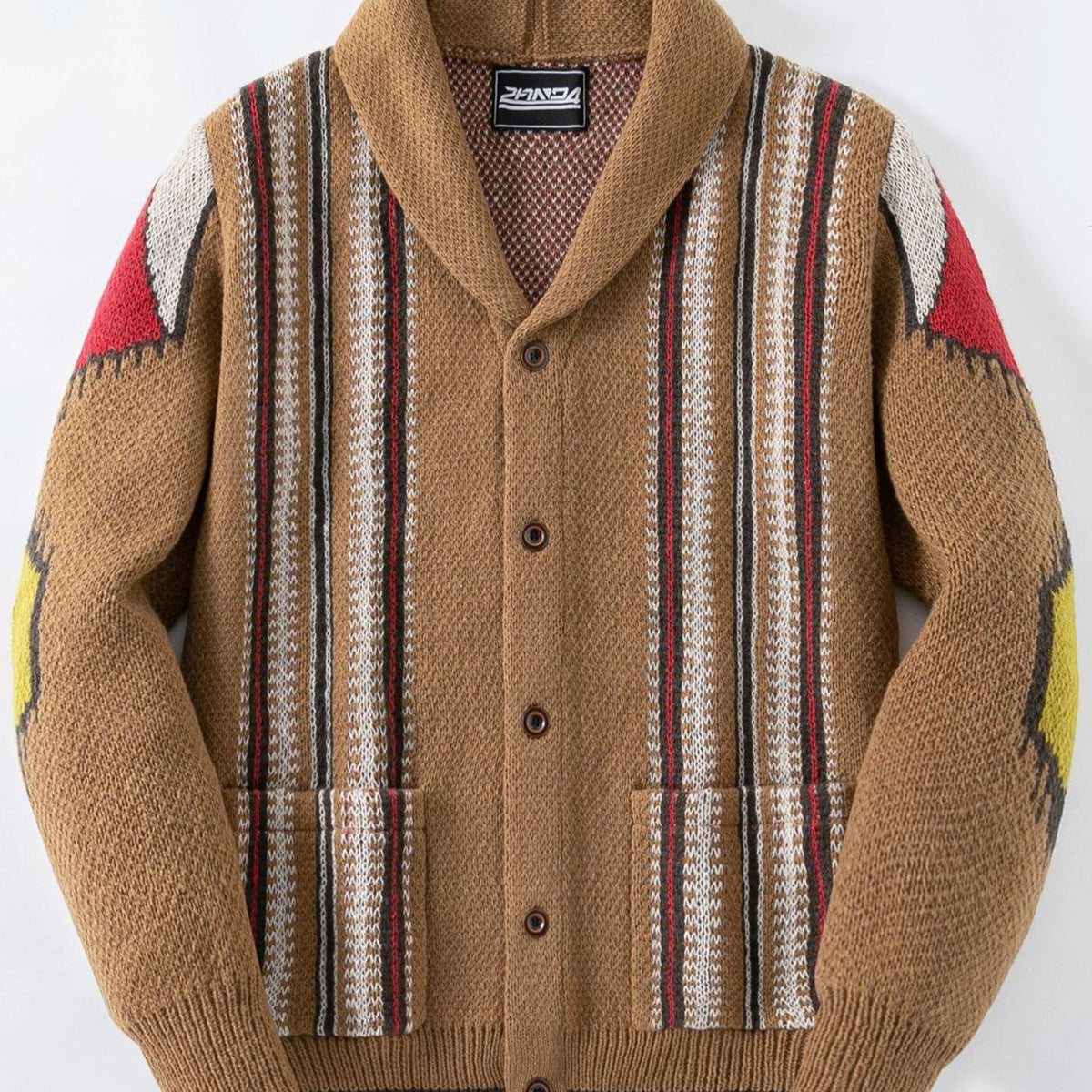 Vintage Ethnic Pattern Knitted Cardigan
