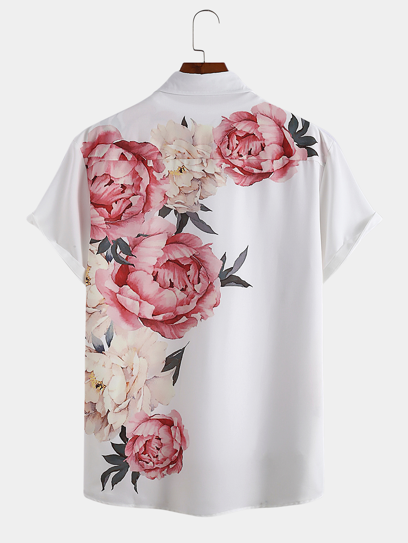 Rose Print Resort Shirt