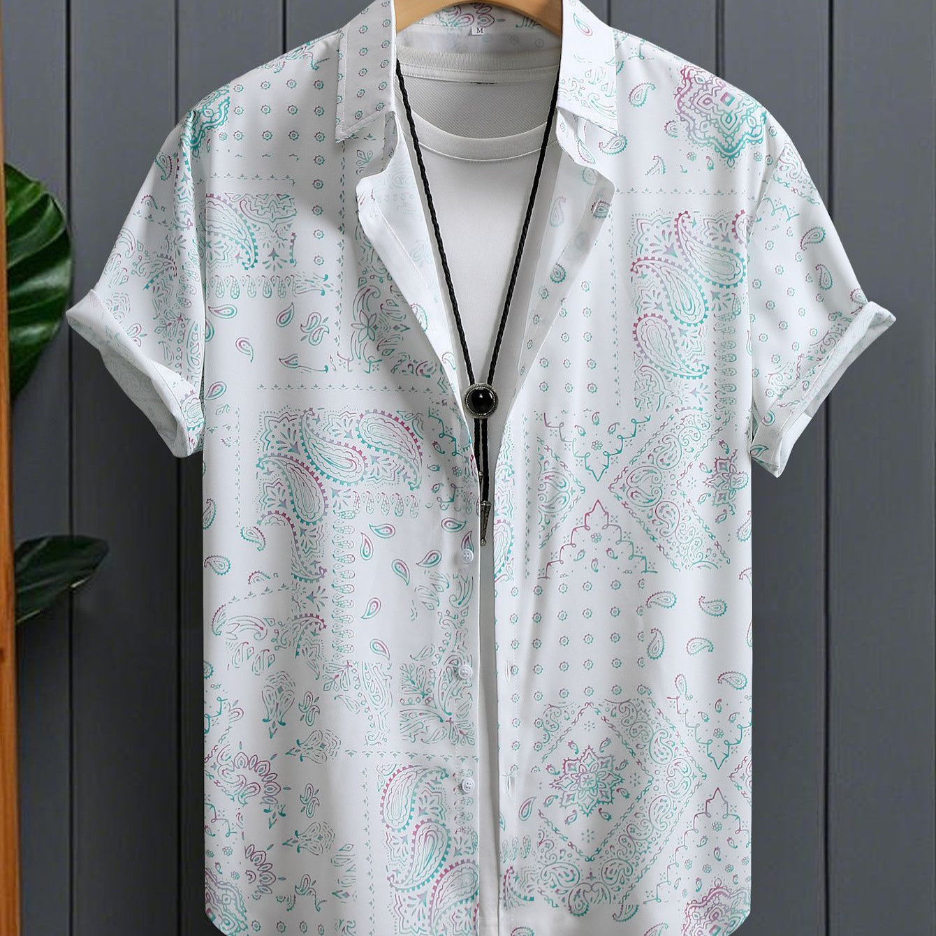 Paisley Print Short Sleeve Shirt