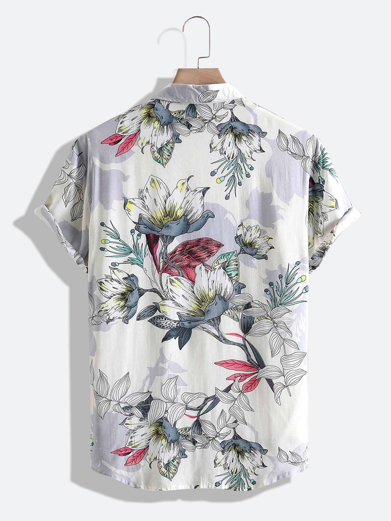 All-Match Fresh Floral Pattern Shirt