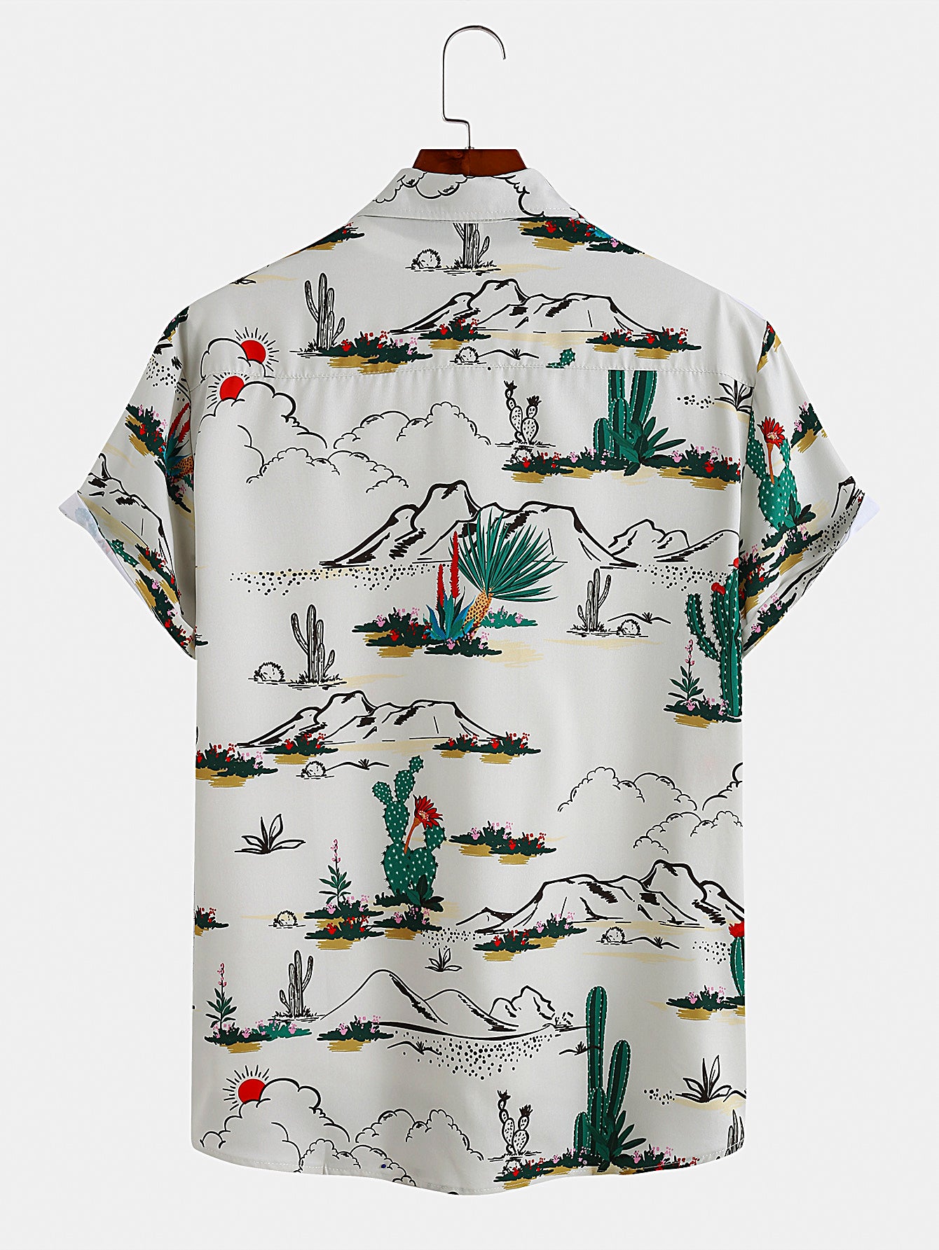 Beach Cactus Lapel Shirt