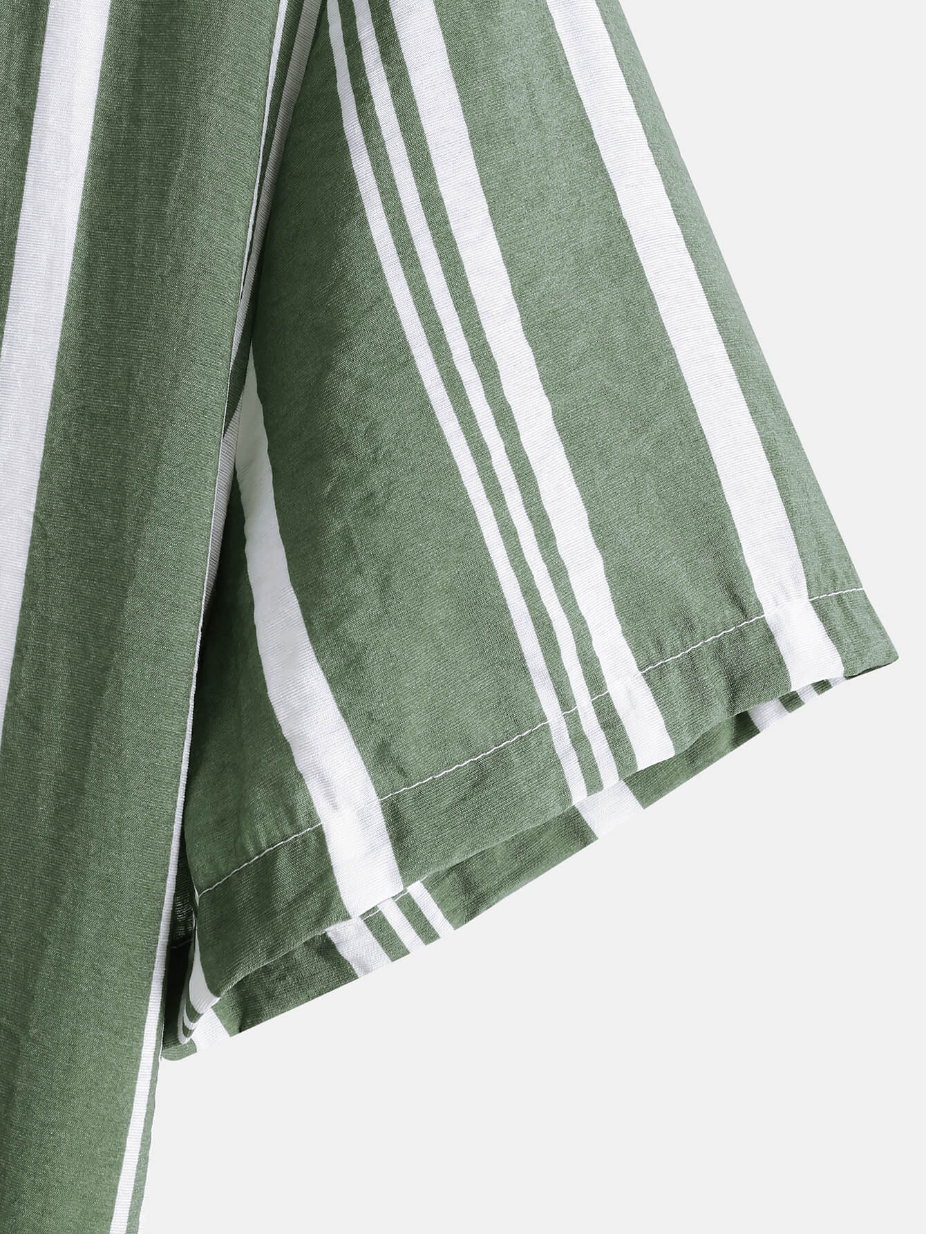 Casual Solid Color Striped Lapel Shirt