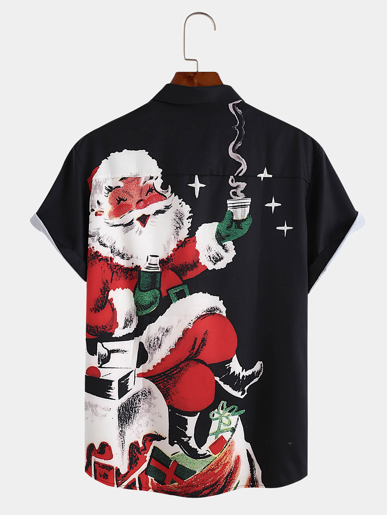 Christmas Santa Claus Print Shirt