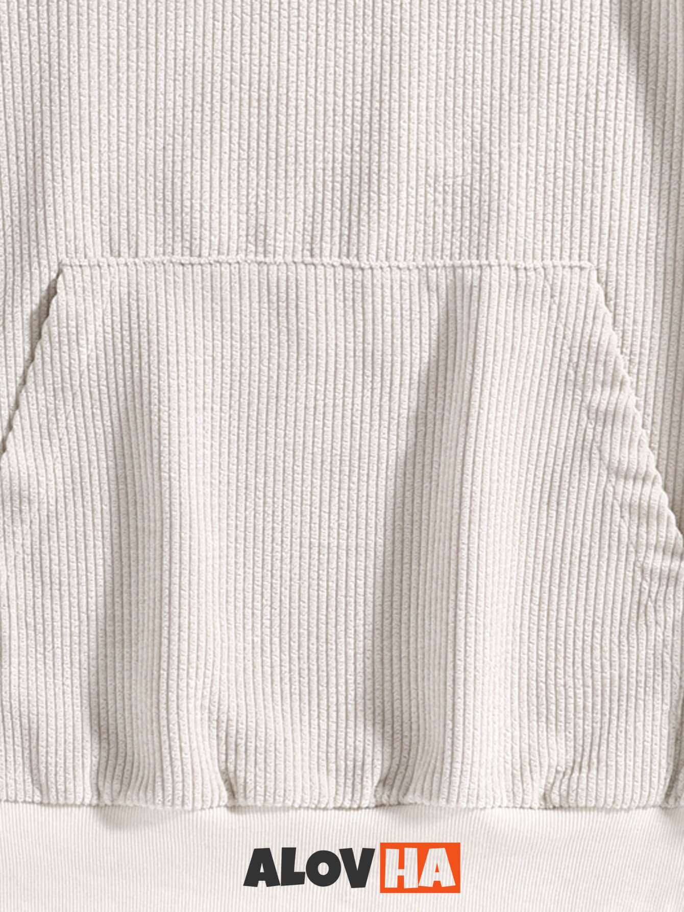 Corduroy Patchwork Pocket Button Hoodie