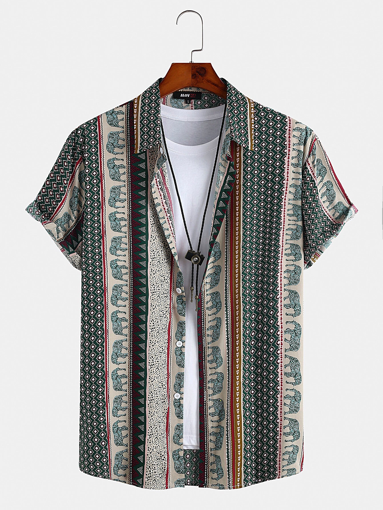 Elephant Totem Print Shirt