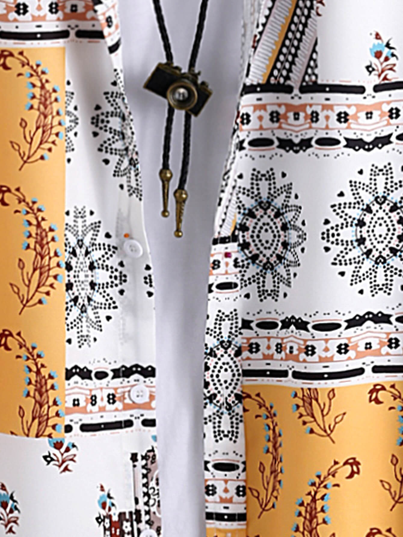 Ethnic Paisley Pattern Two-Piece Set