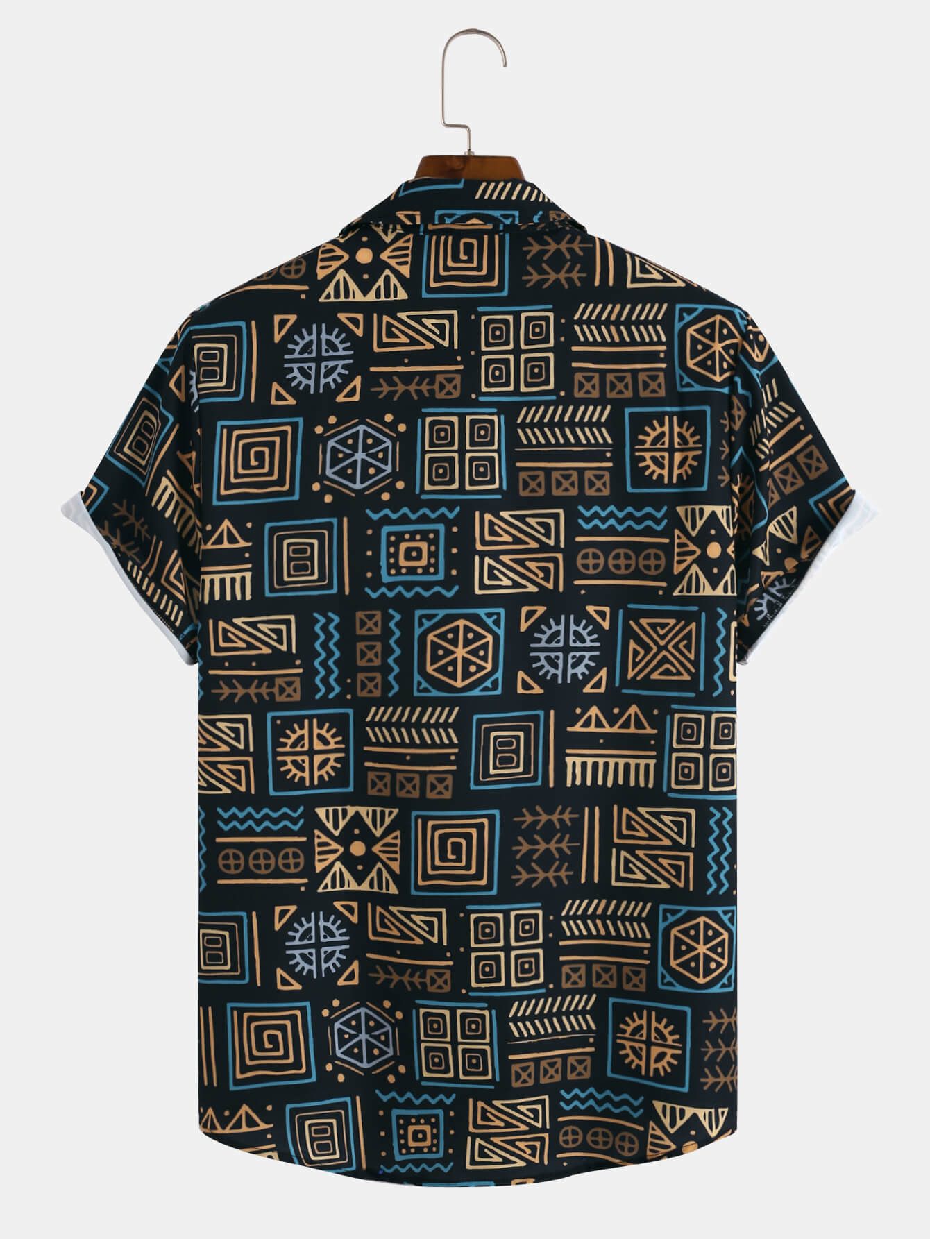 Ethnic Totem Lapel Shirt