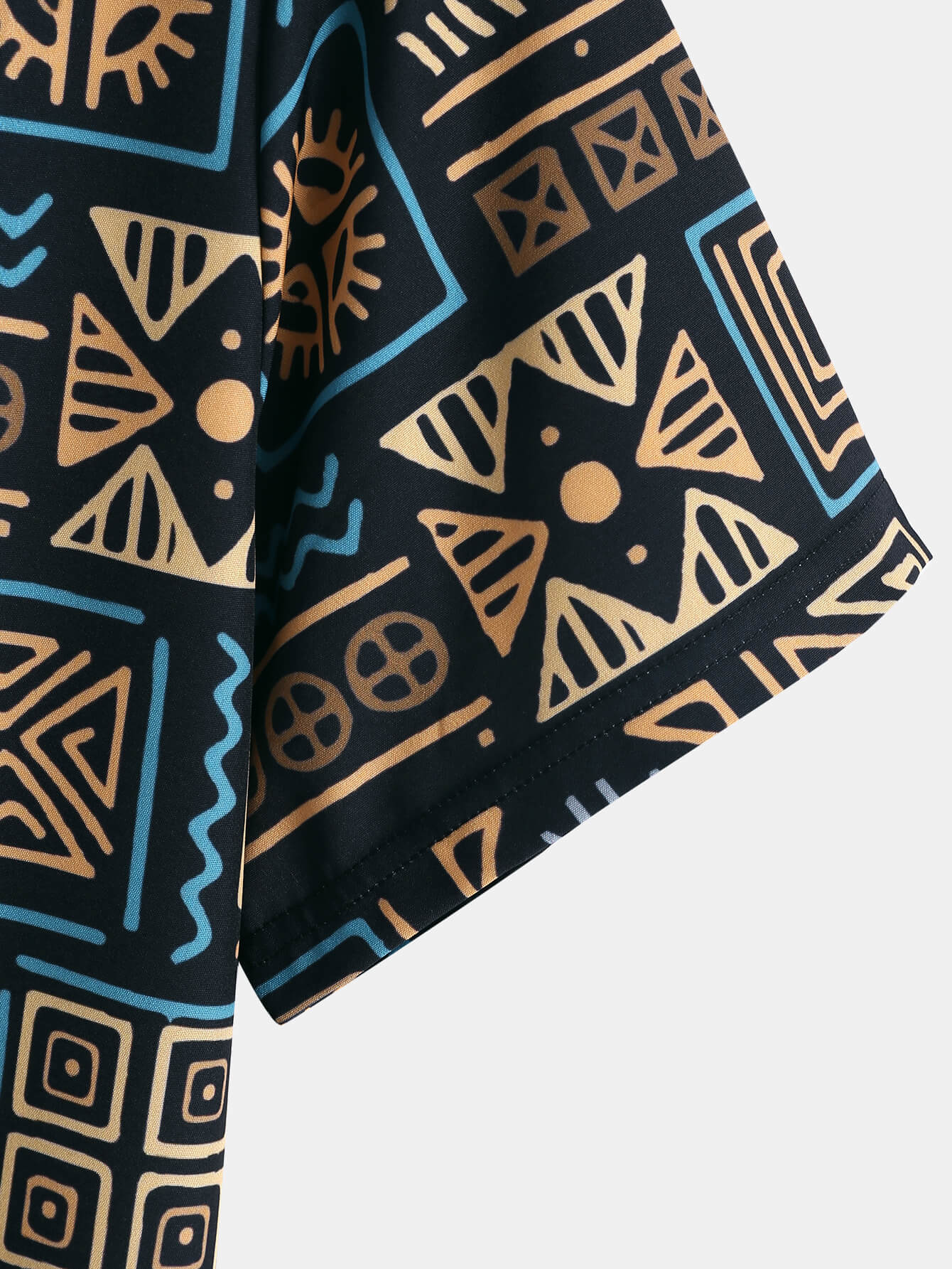 Ethnic Totem Lapel Shirt