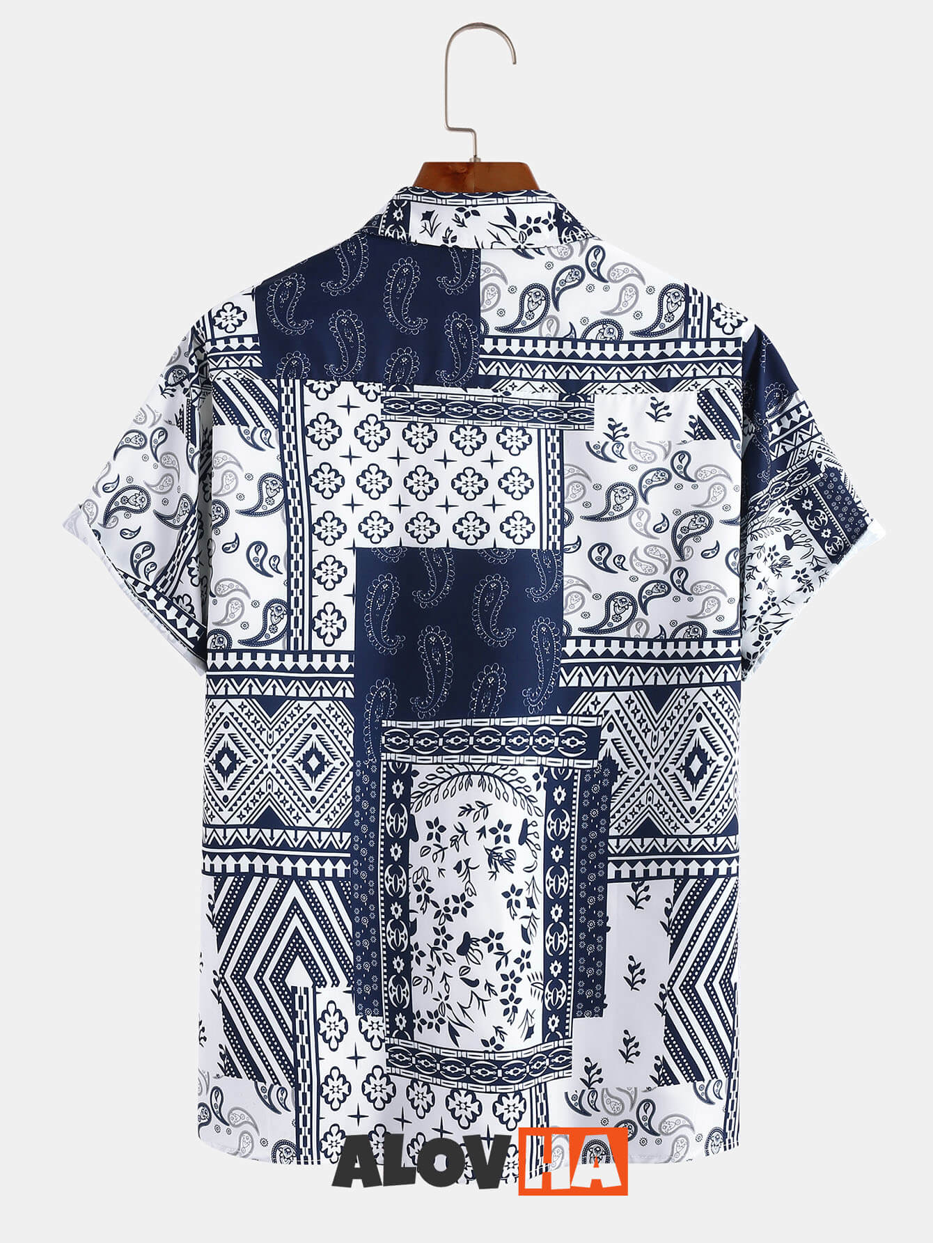 Fresh Small Flower Paisley Pattern Shirt