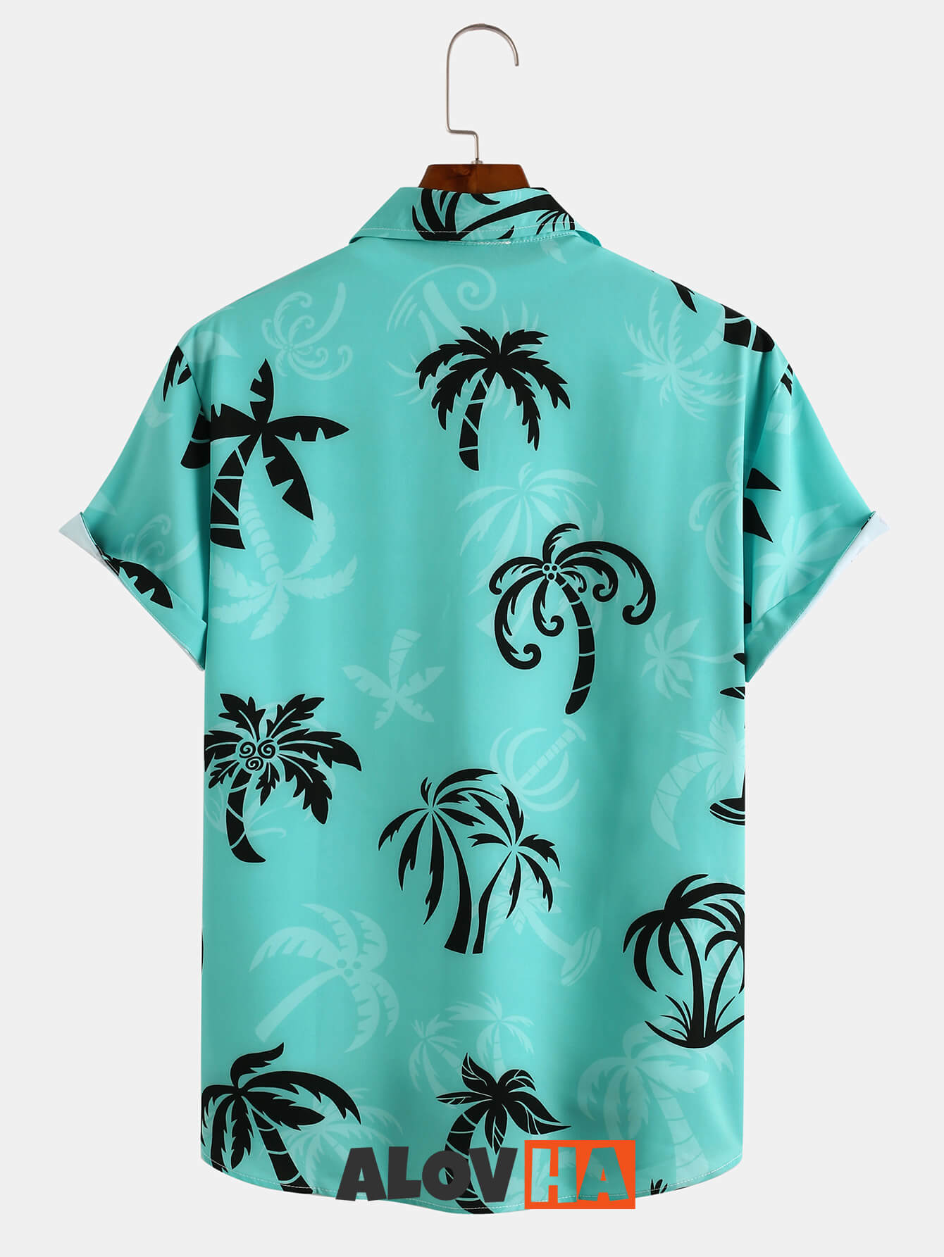 Hawaiian Cartoon Coconut Tree Print Shirt