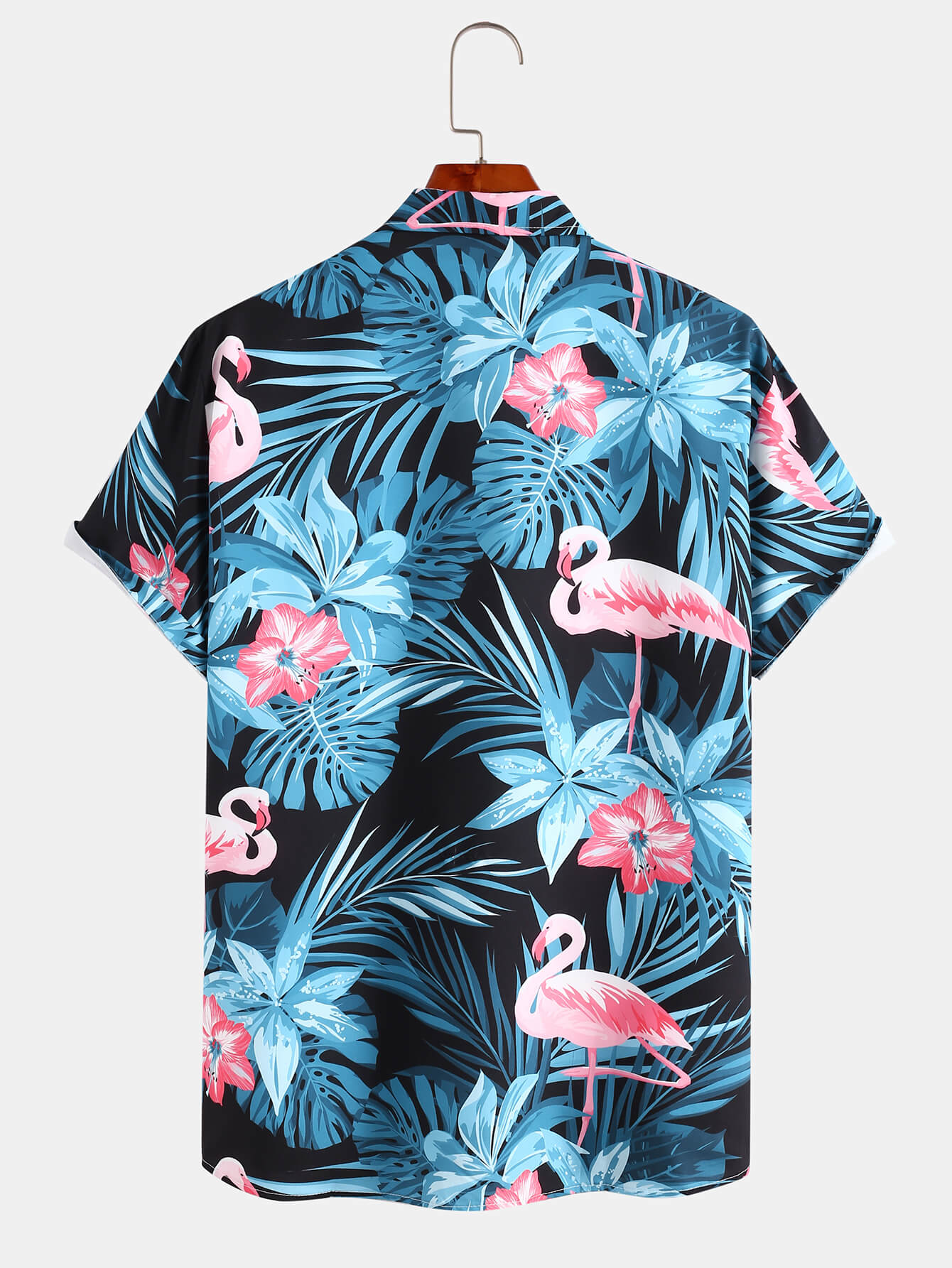 Hawaiian Flamingo Print Shirt