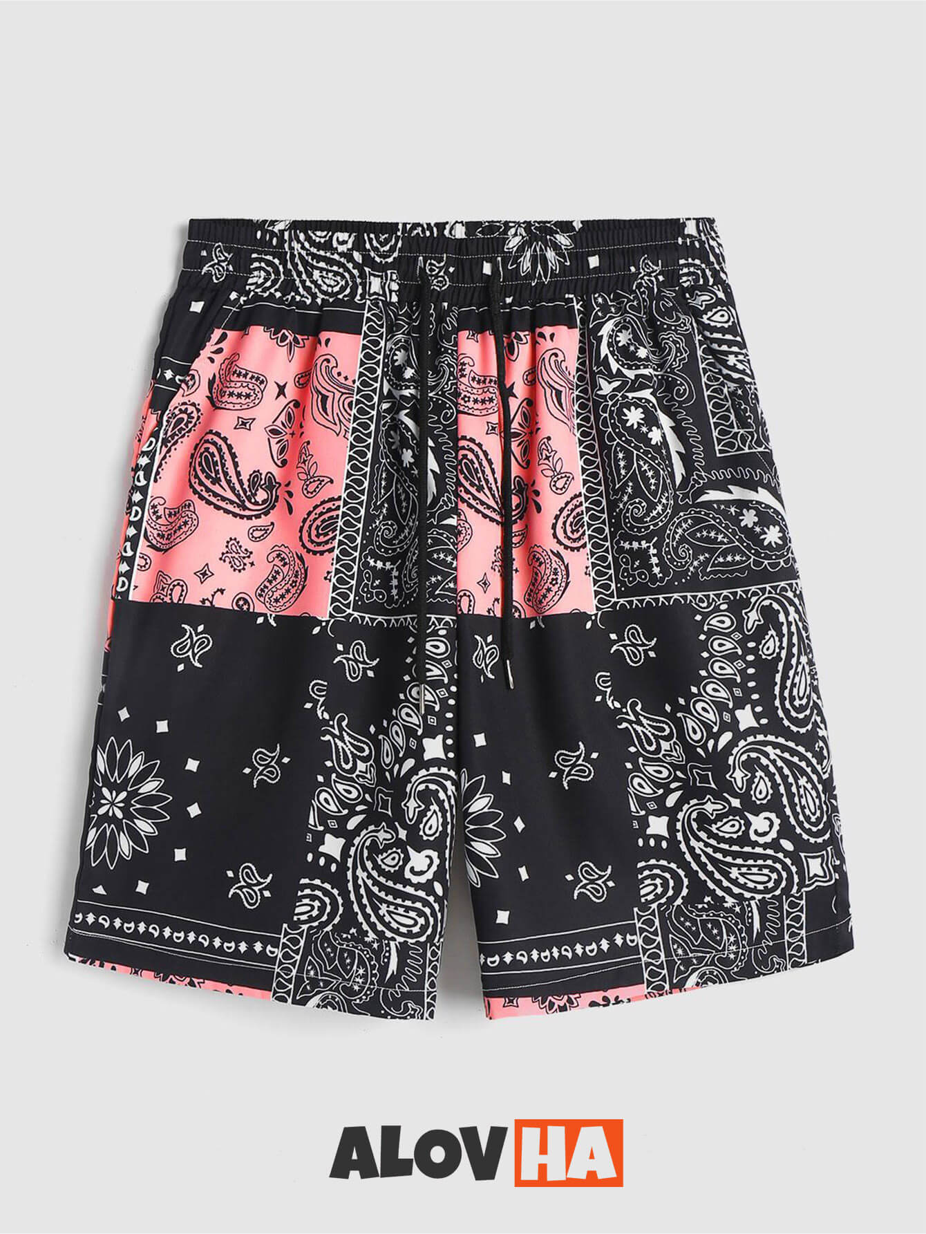 Hawaiian Shirt Paisley Casual Two-Piece Set
