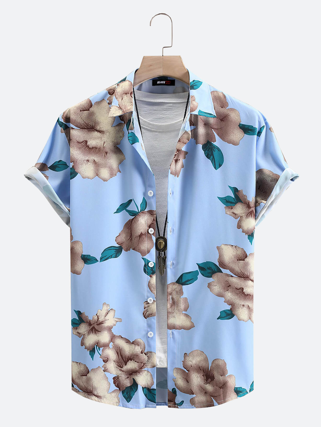 Holiday Floral Print Shirt