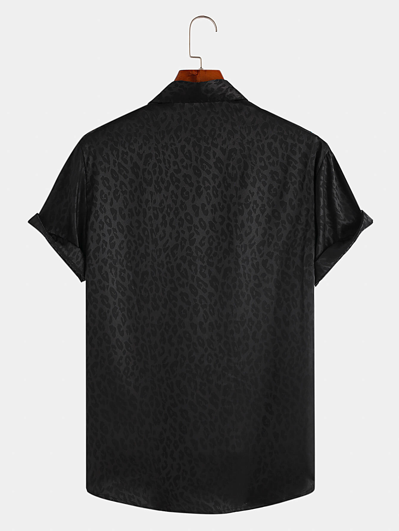 Jacquard Leopard Print Shirt