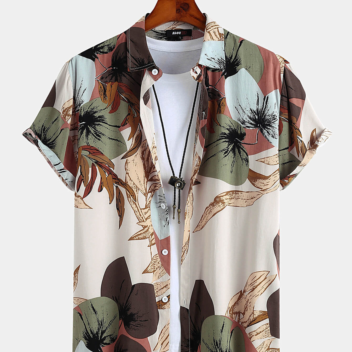 Holiday Leaf Print Shirt