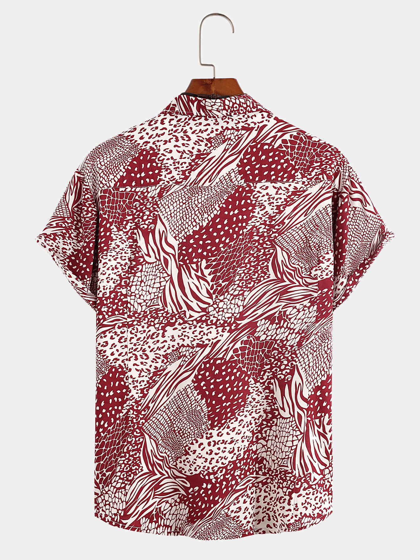 Irregular Animal Print Shirt