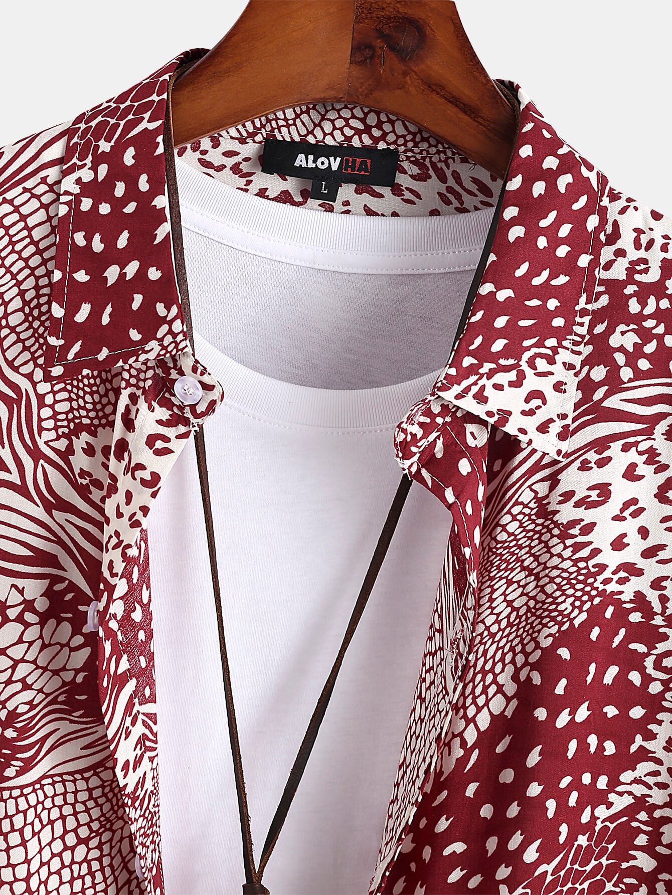 Irregular Animal Print Shirt