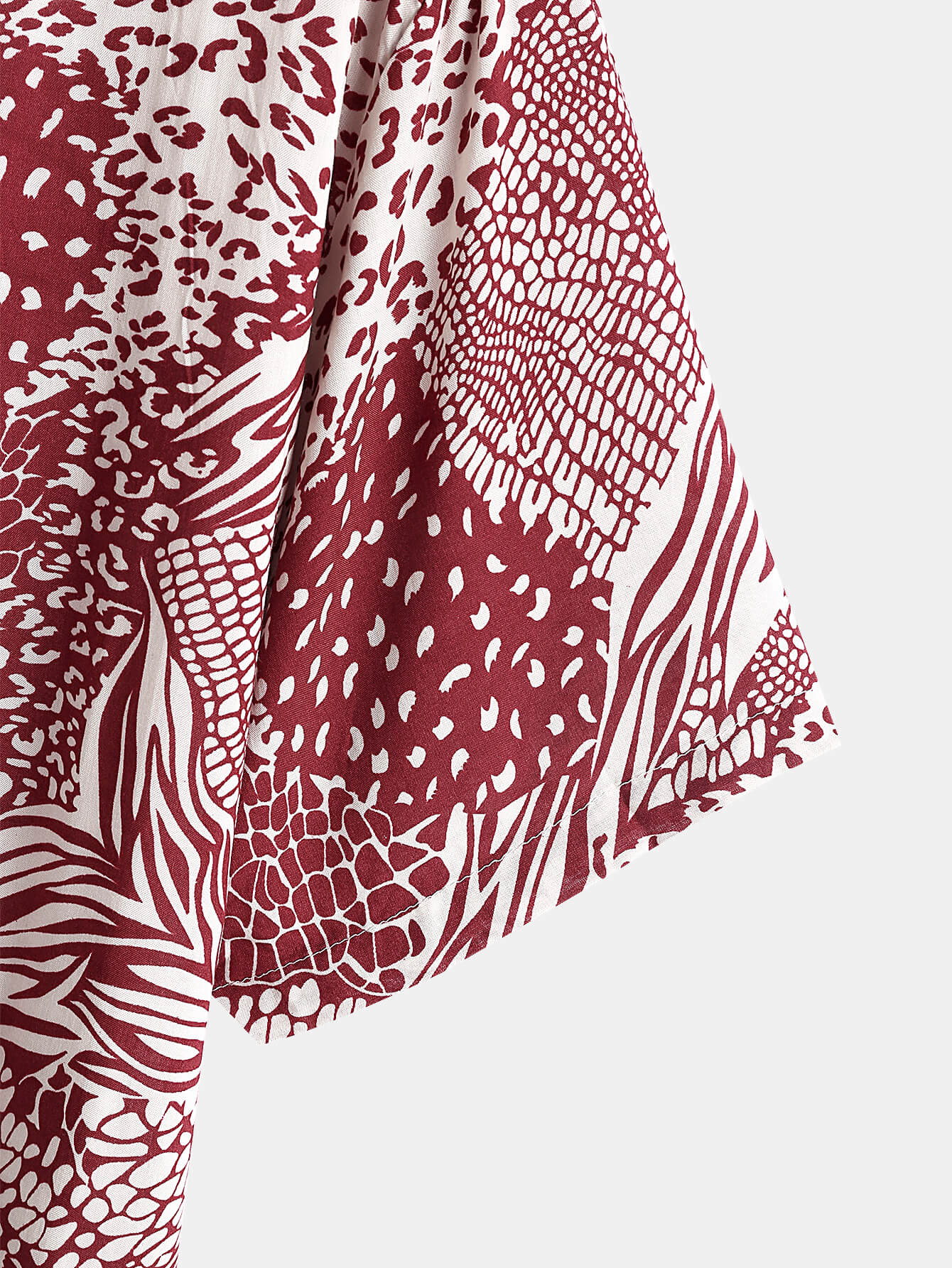 Irregular Animal Print Shirt