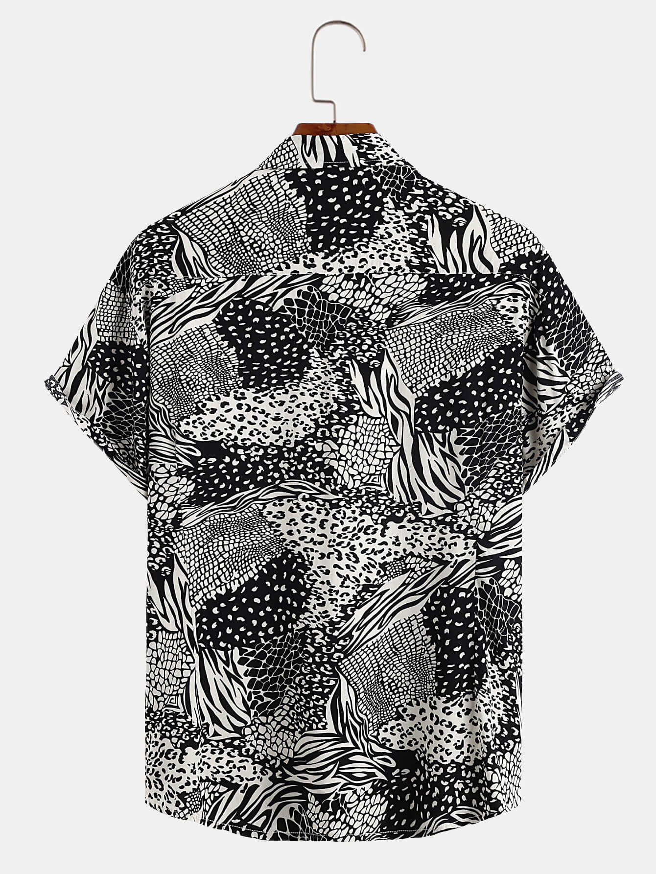 Irregular Animal Print Shirt
