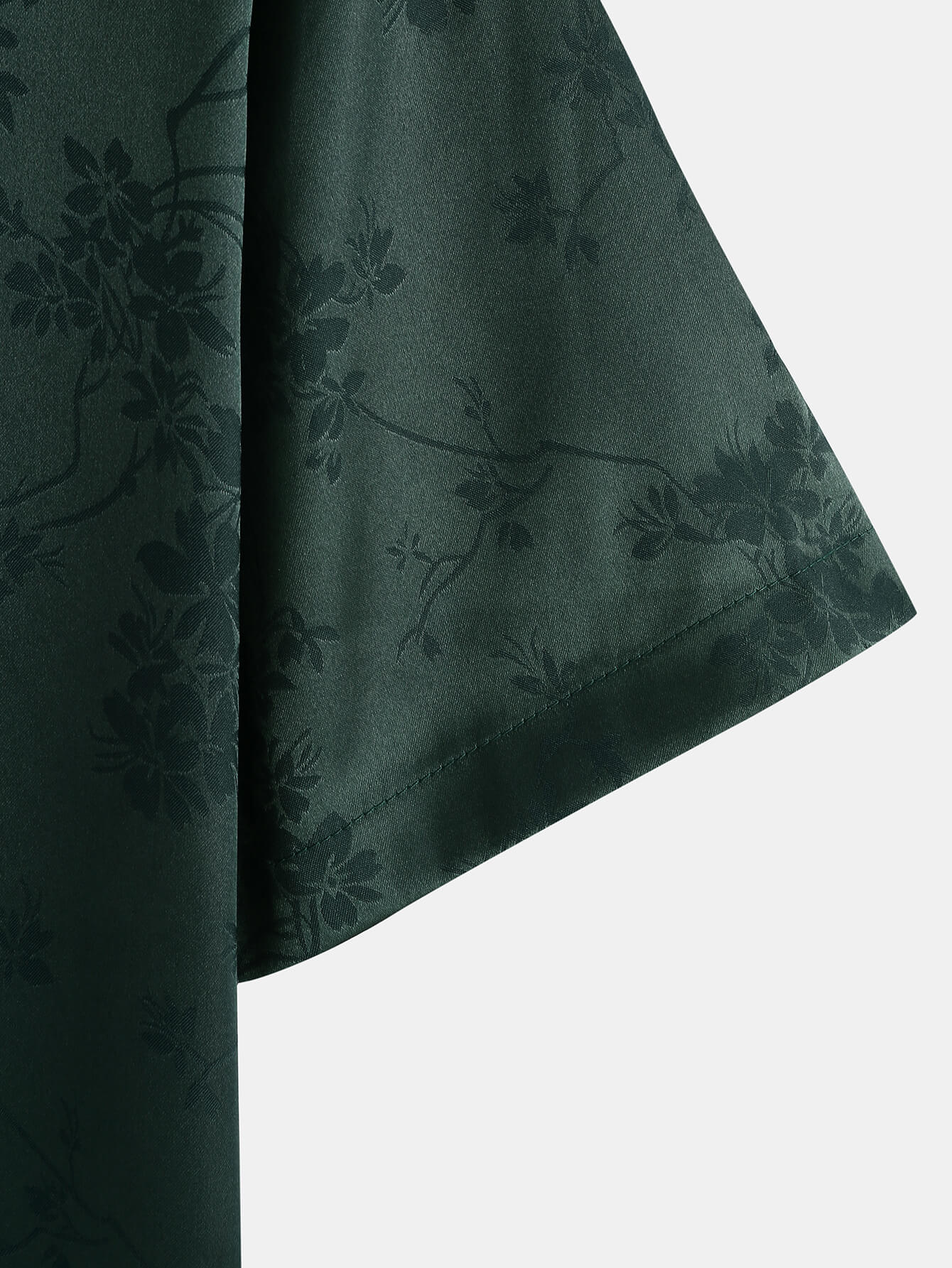 Jacquard Floral Hawaiian Shirt