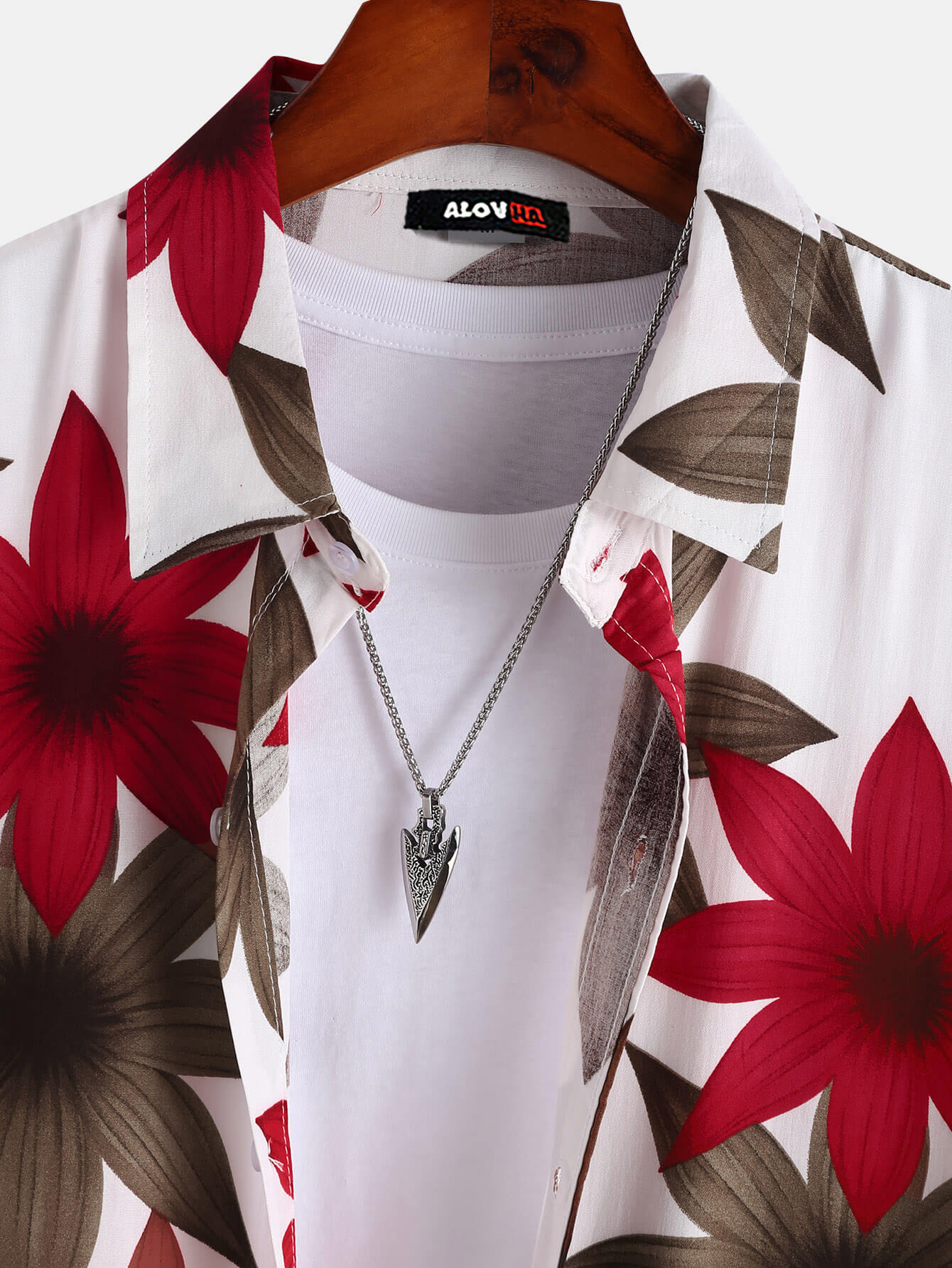 Large Petal Print Two-Piece Set