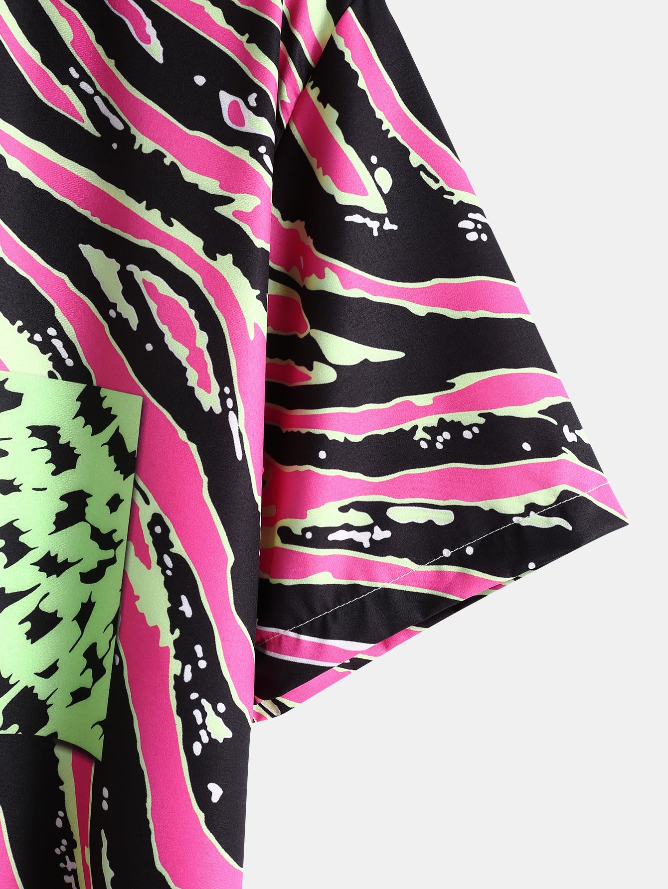 Leopard Double-Panel Print Shirt