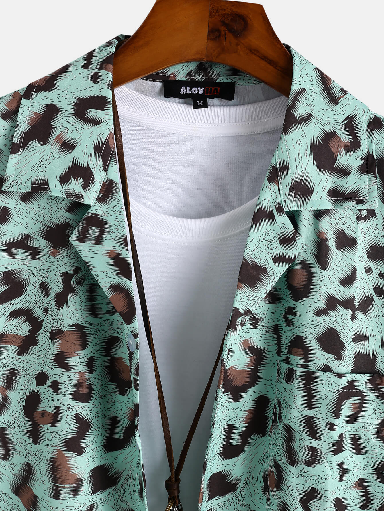 Leopard Print Lapel Shirt