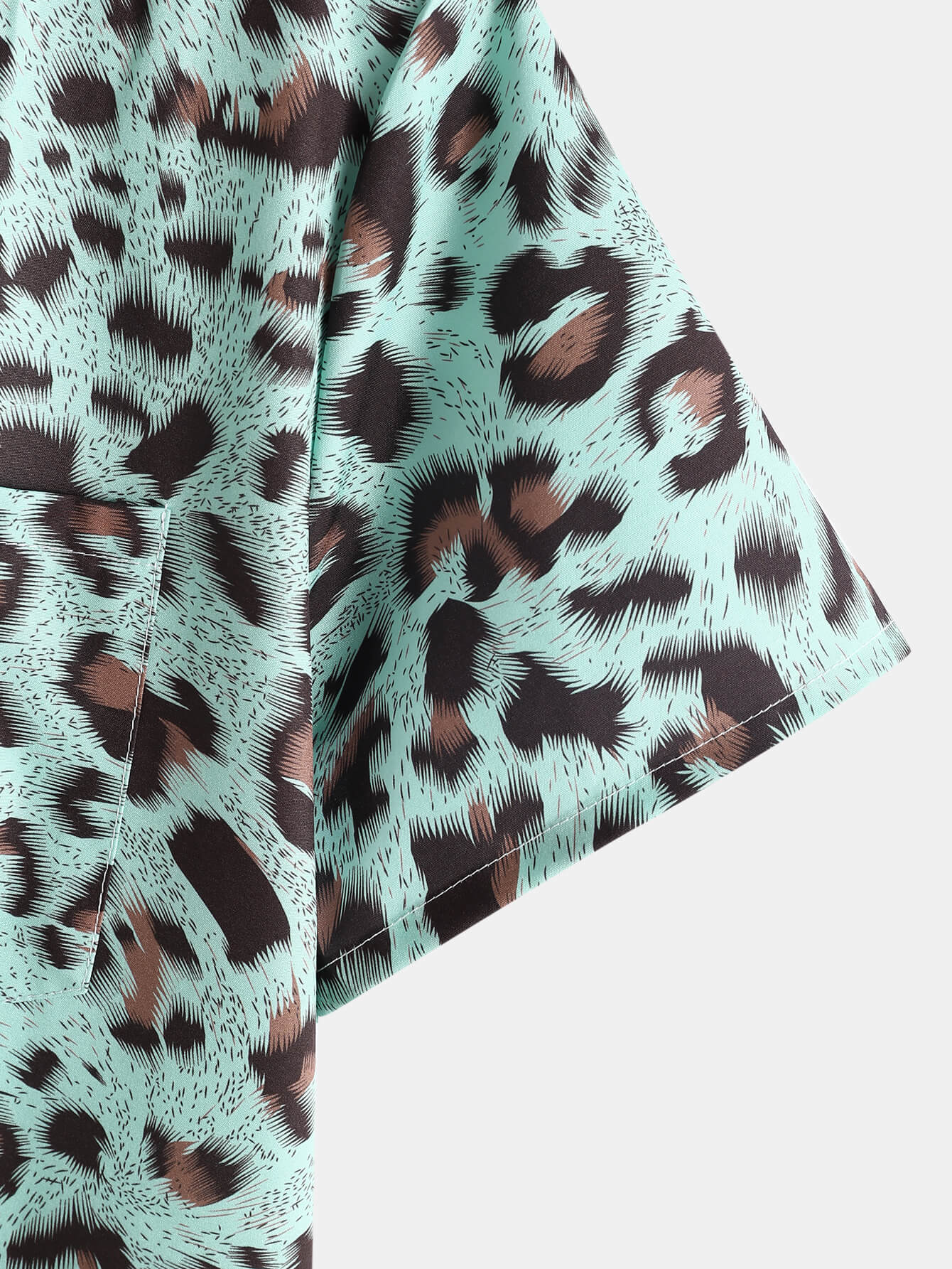 Leopard Print Lapel Shirt