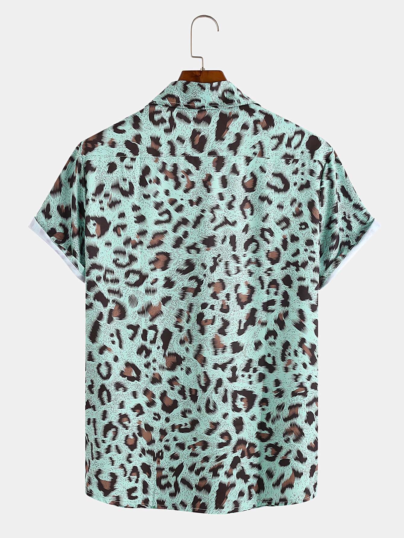 Leopard Print Lapel Shirt