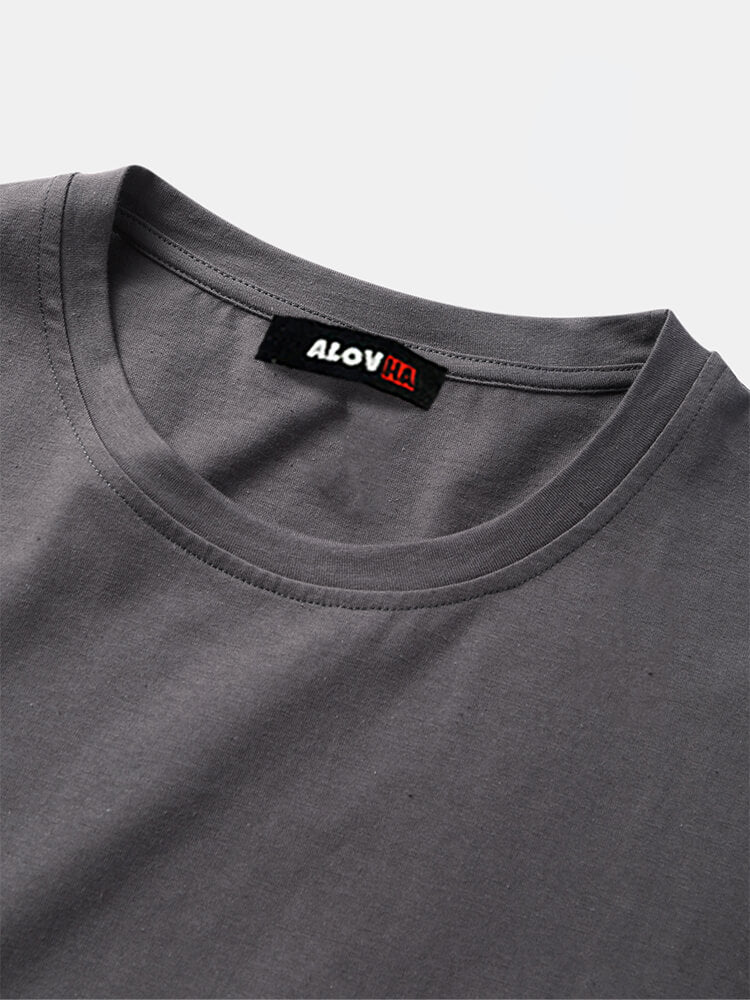 Men's 100% Cotton Halloween Ghost Print T-Shirt