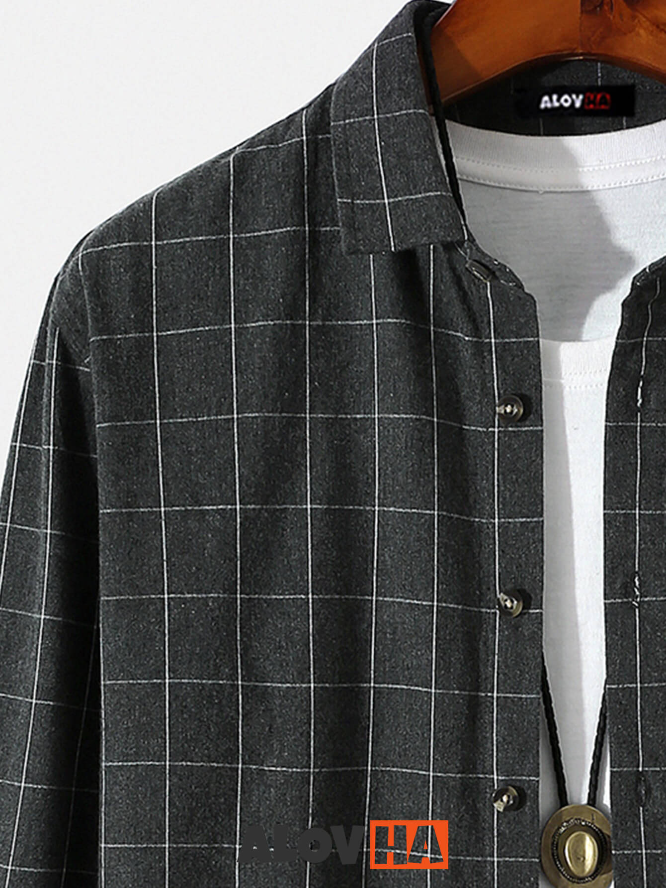 Men's Casual Flannel Trendy Check Button Cardigan Shirt