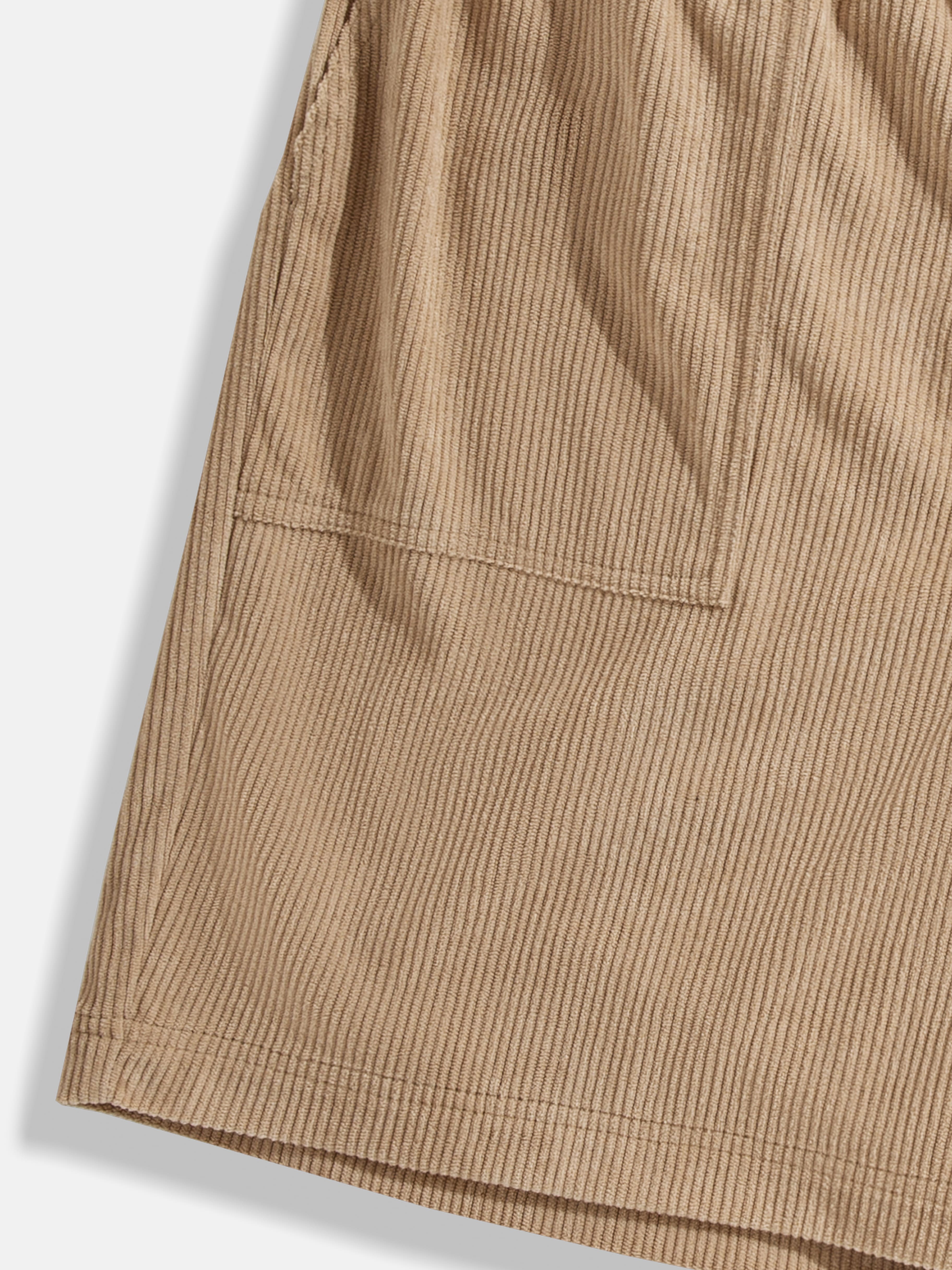 Men's Cuban Collar Patchwork Corduroy Short Sleeve Two Piece Set