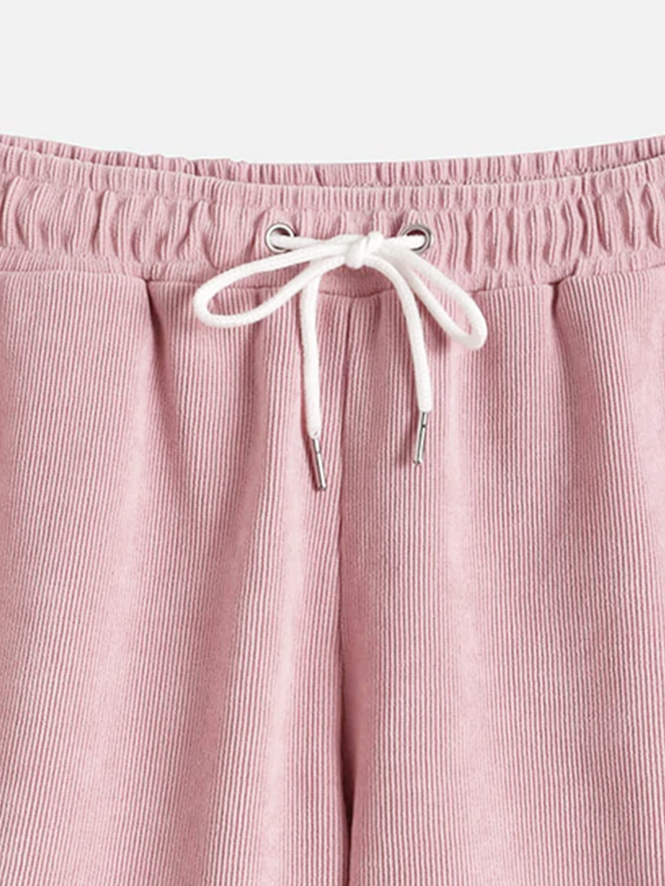 Men's Patchwork Corduroy Short Sleeve Two-Piece Set