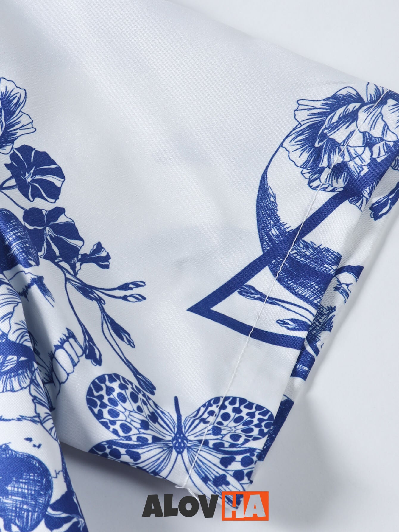 Men's Lapel Shirt Triangular Skull Print Short Sleeves