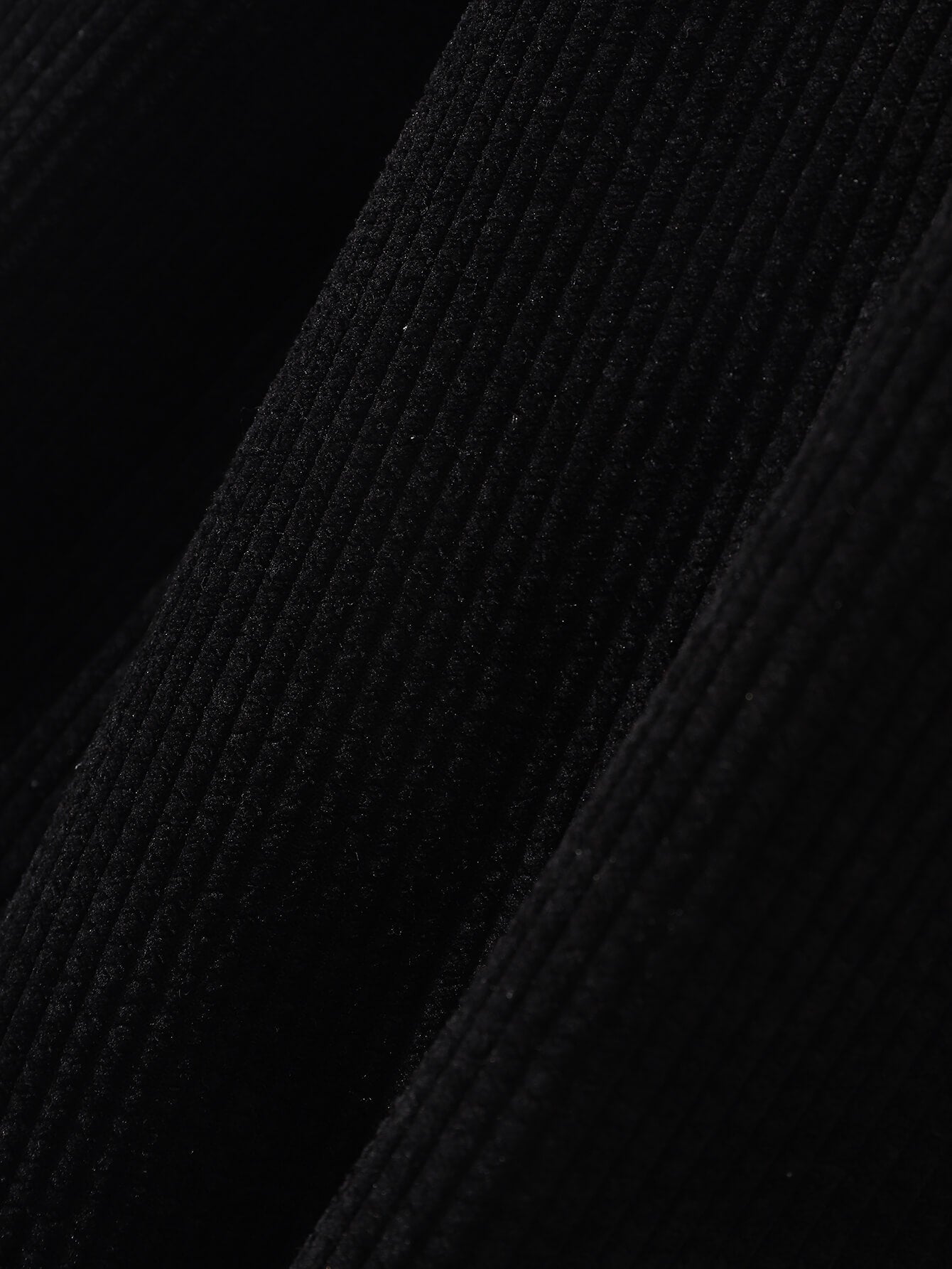 New Men's Black And White Patchwork Corduroy Long-Sleeved Hoodie