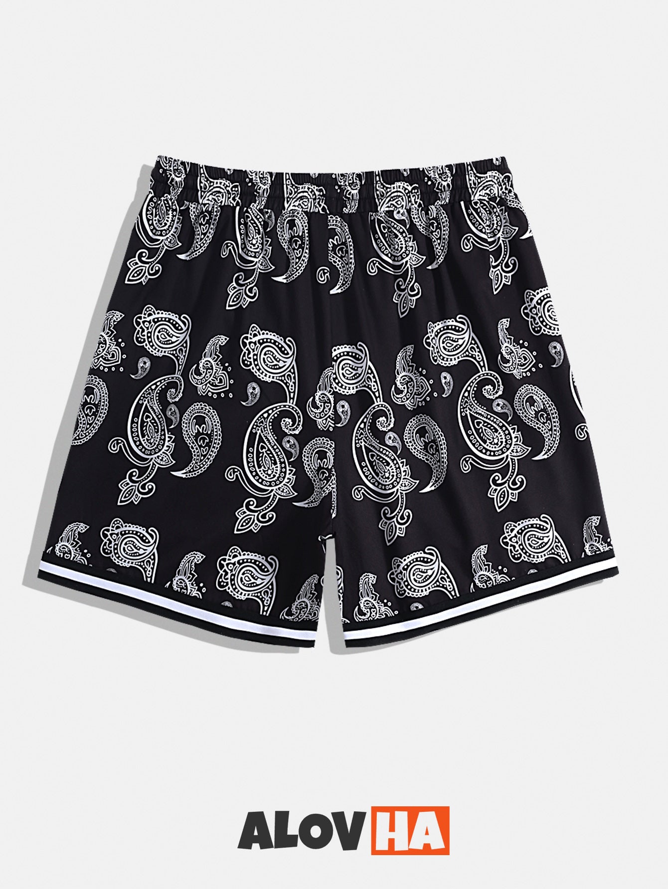 Paisley Drawstring Shorts