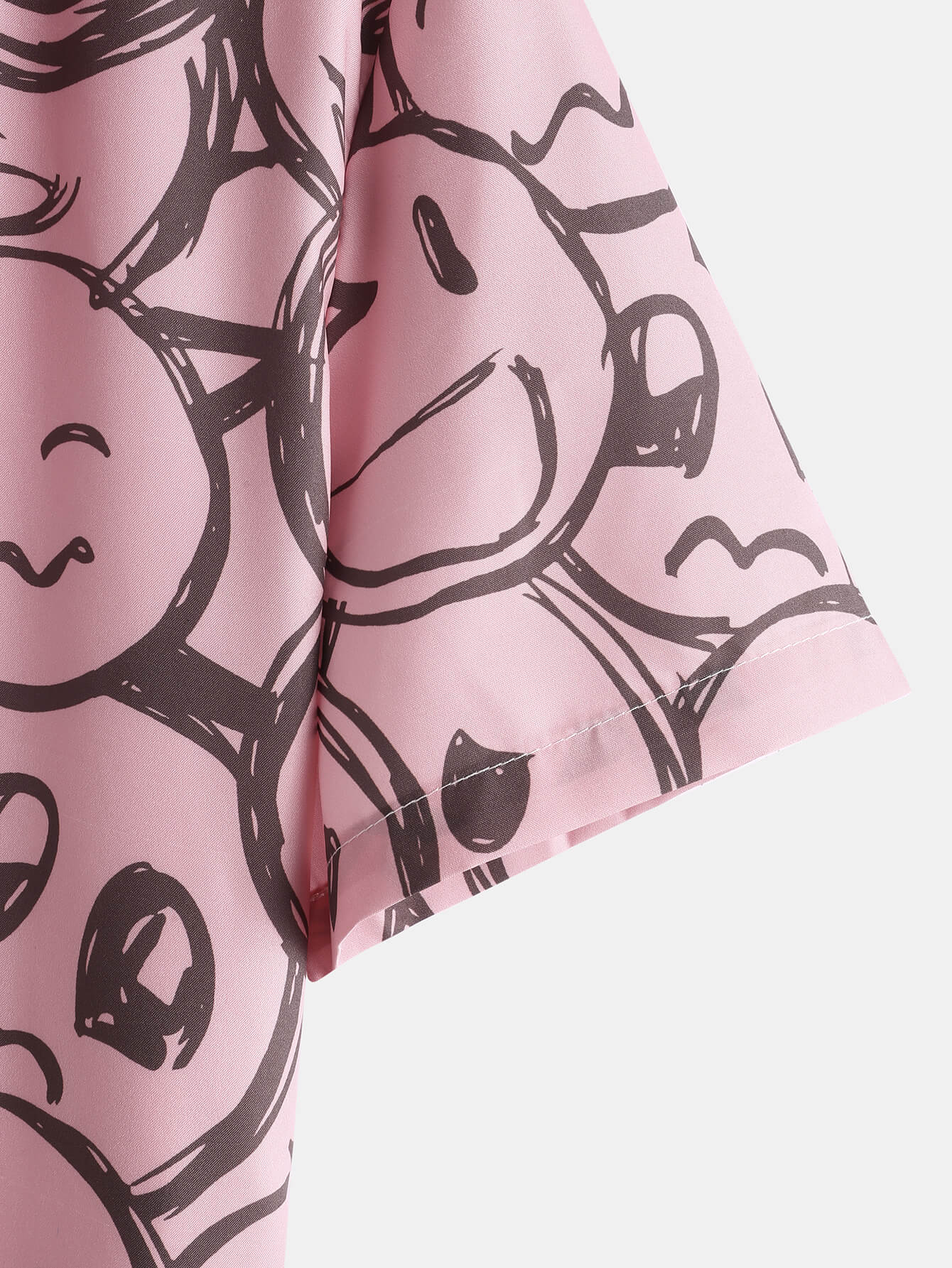 Relaxed Smiley Print Shirt