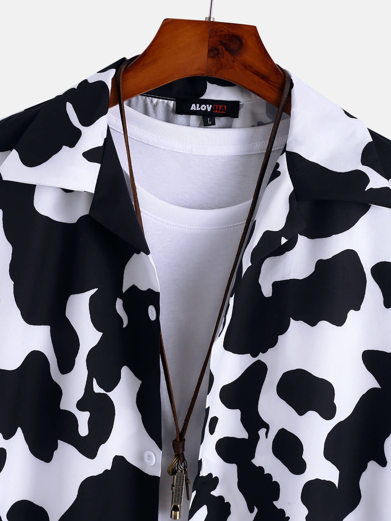 Resort Cows Print Shirt