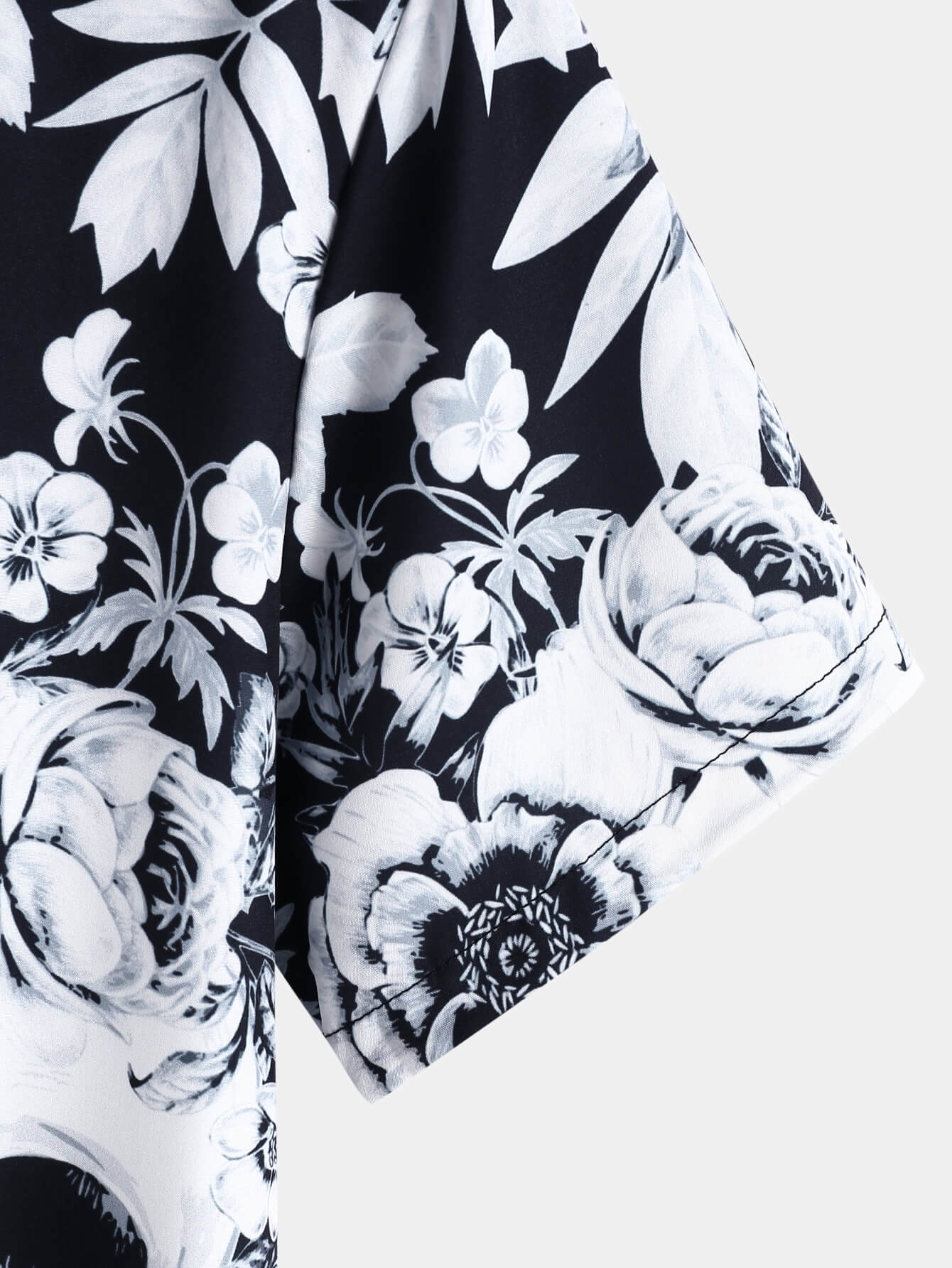 Rose-Skull Print Street Shirt