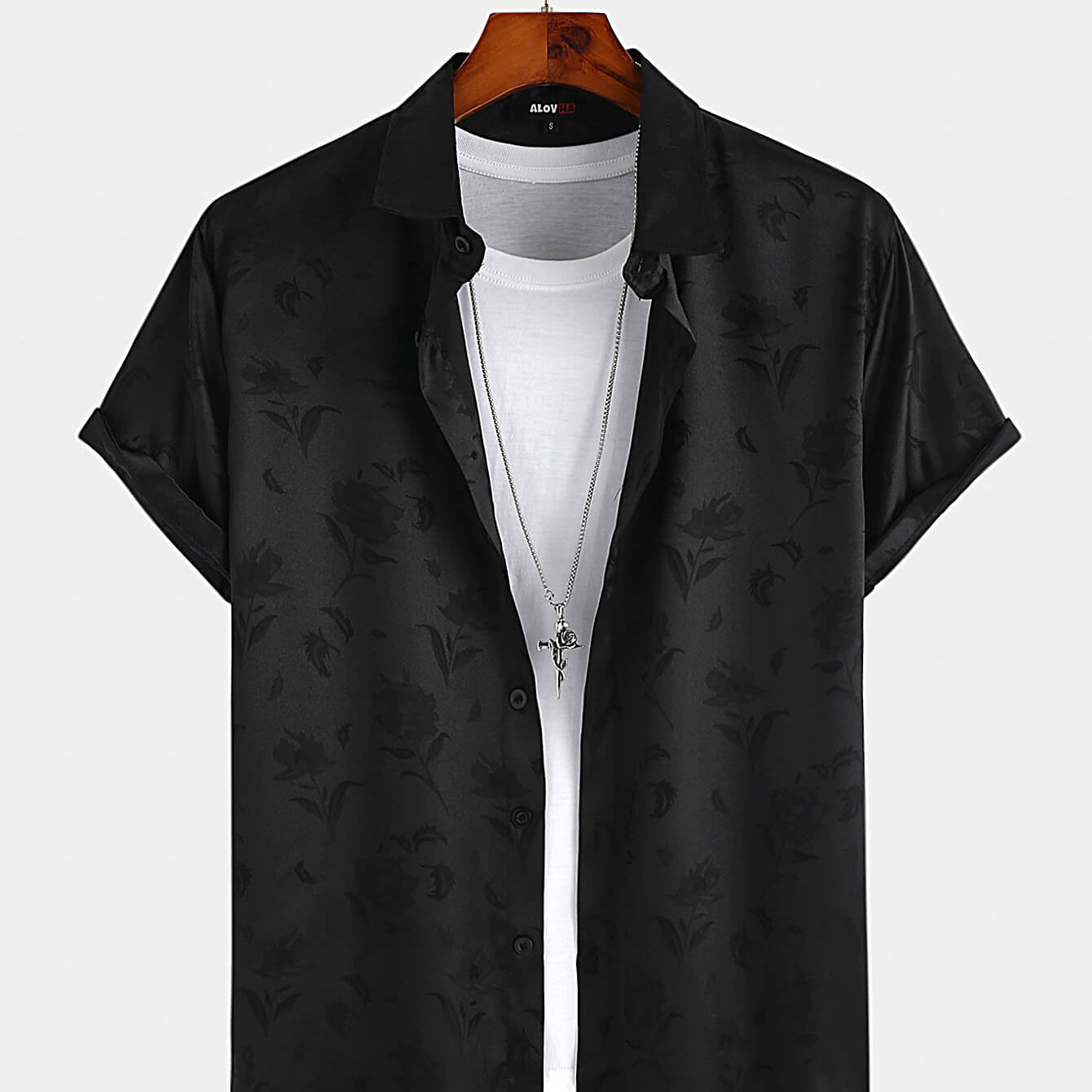 Rose Jacquard Shirt