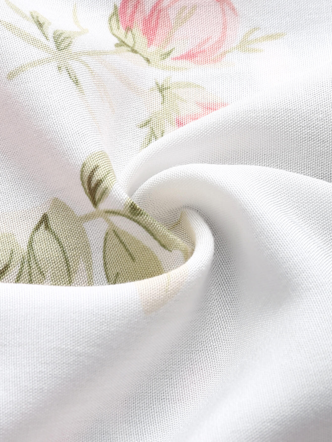 Rose Two-Color Panel Hawaiian Two-Piece Set