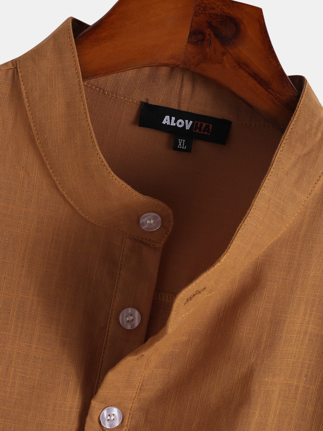 Basic Cotton Henley Shirt