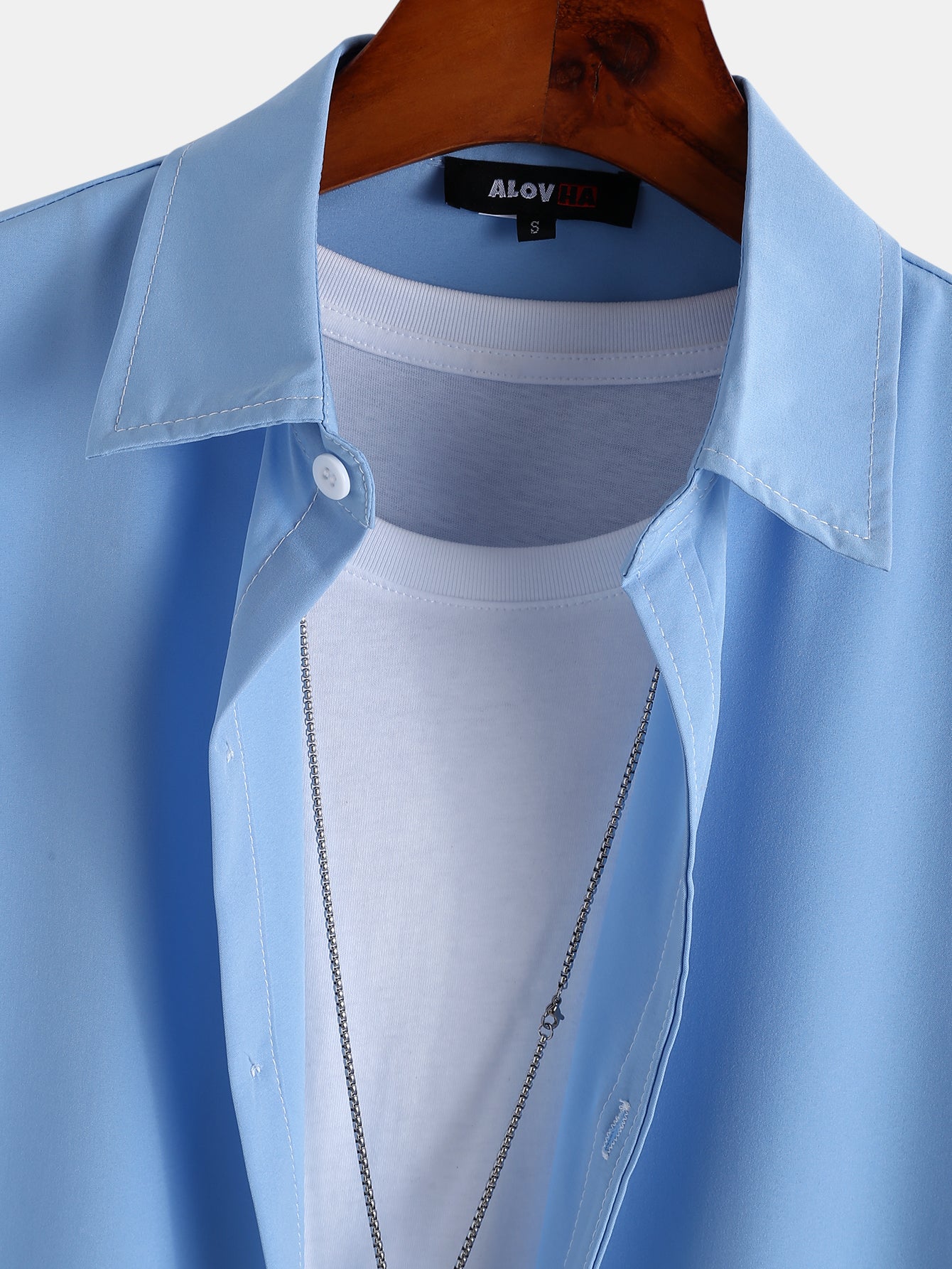 Solid Color Casual Two Piece Set