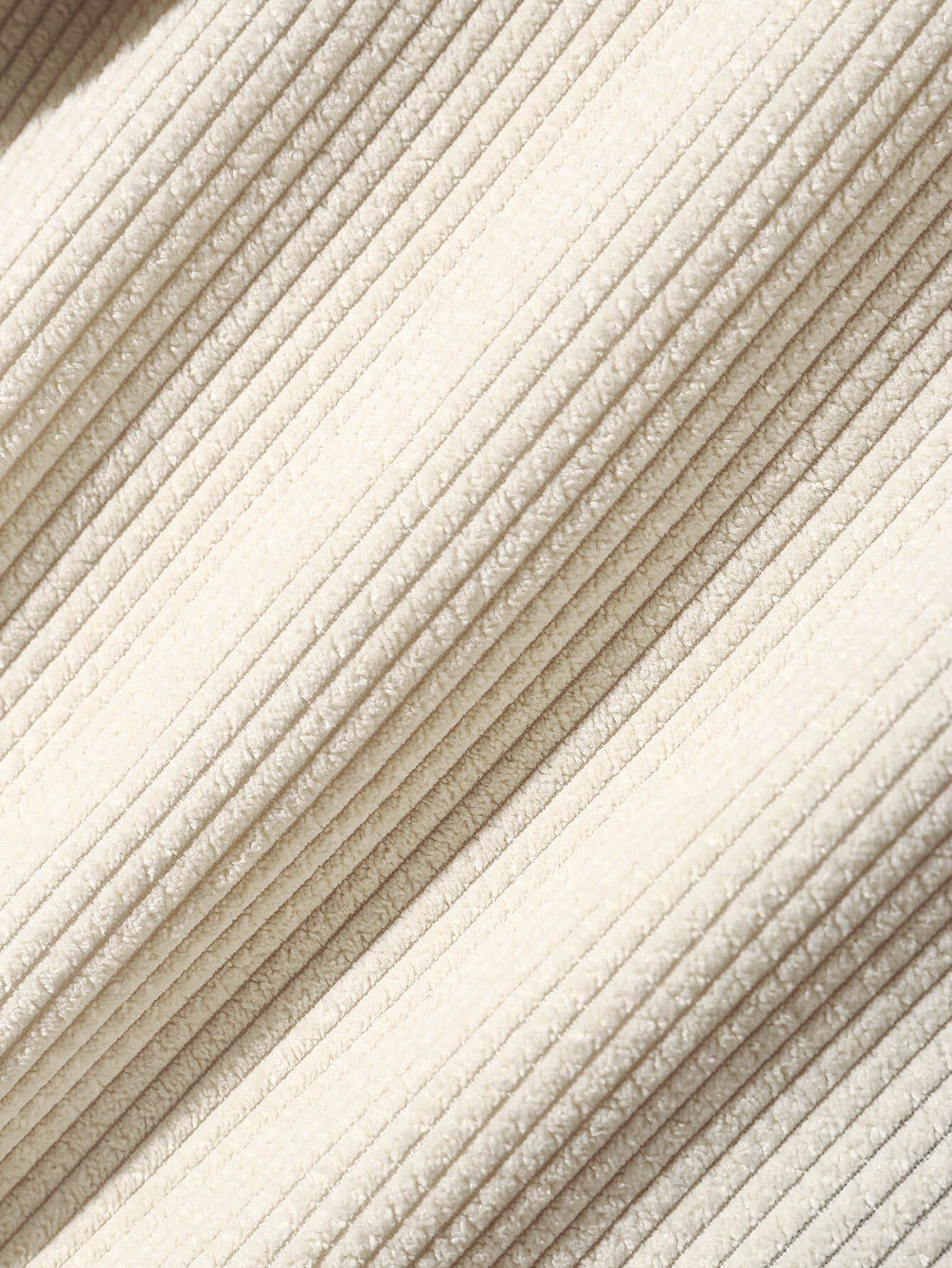 Two Tone Panel Corduroy Long Sleeve Shirt
