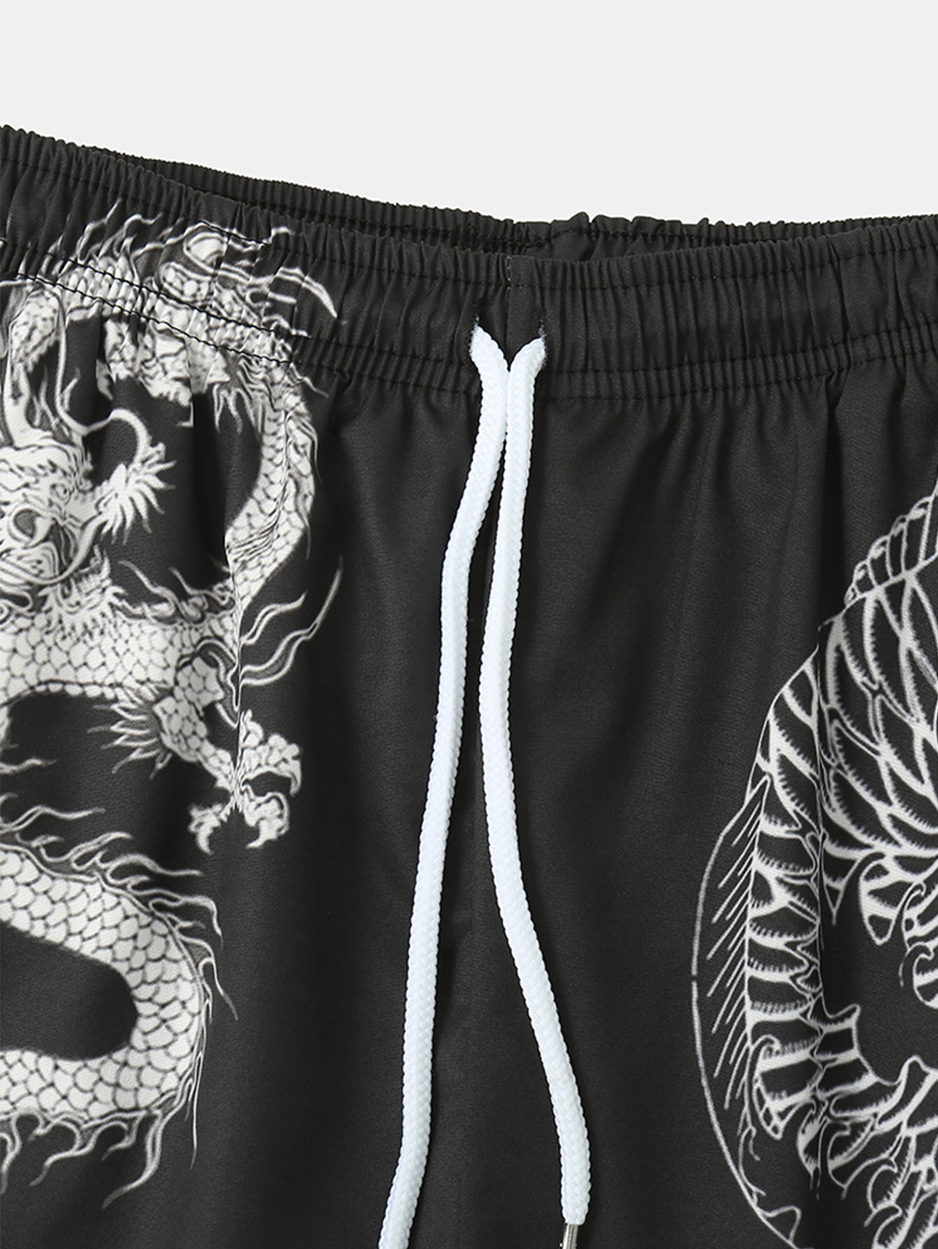 Wave Dragon Print Two-Piece Set