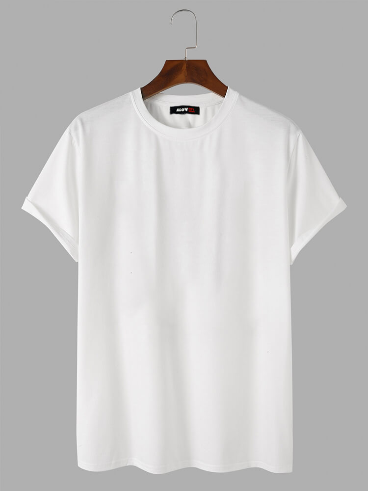 100% Cotton Solid T-shirt