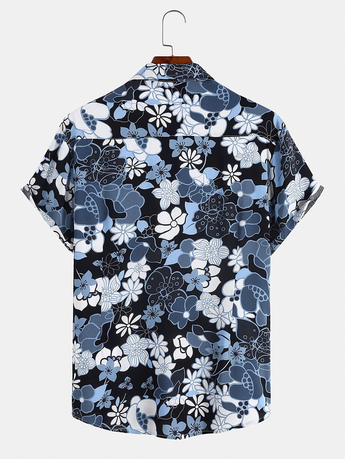 Beach Floral Lapel Shirt