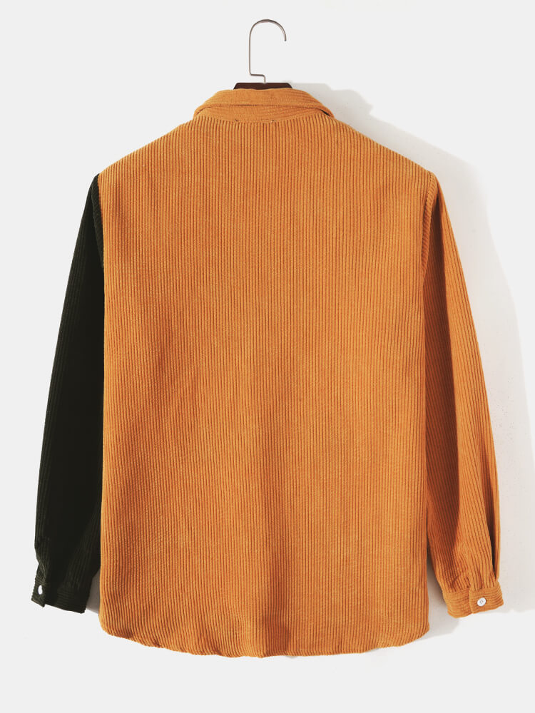 Corduroy Patchwork Shirt